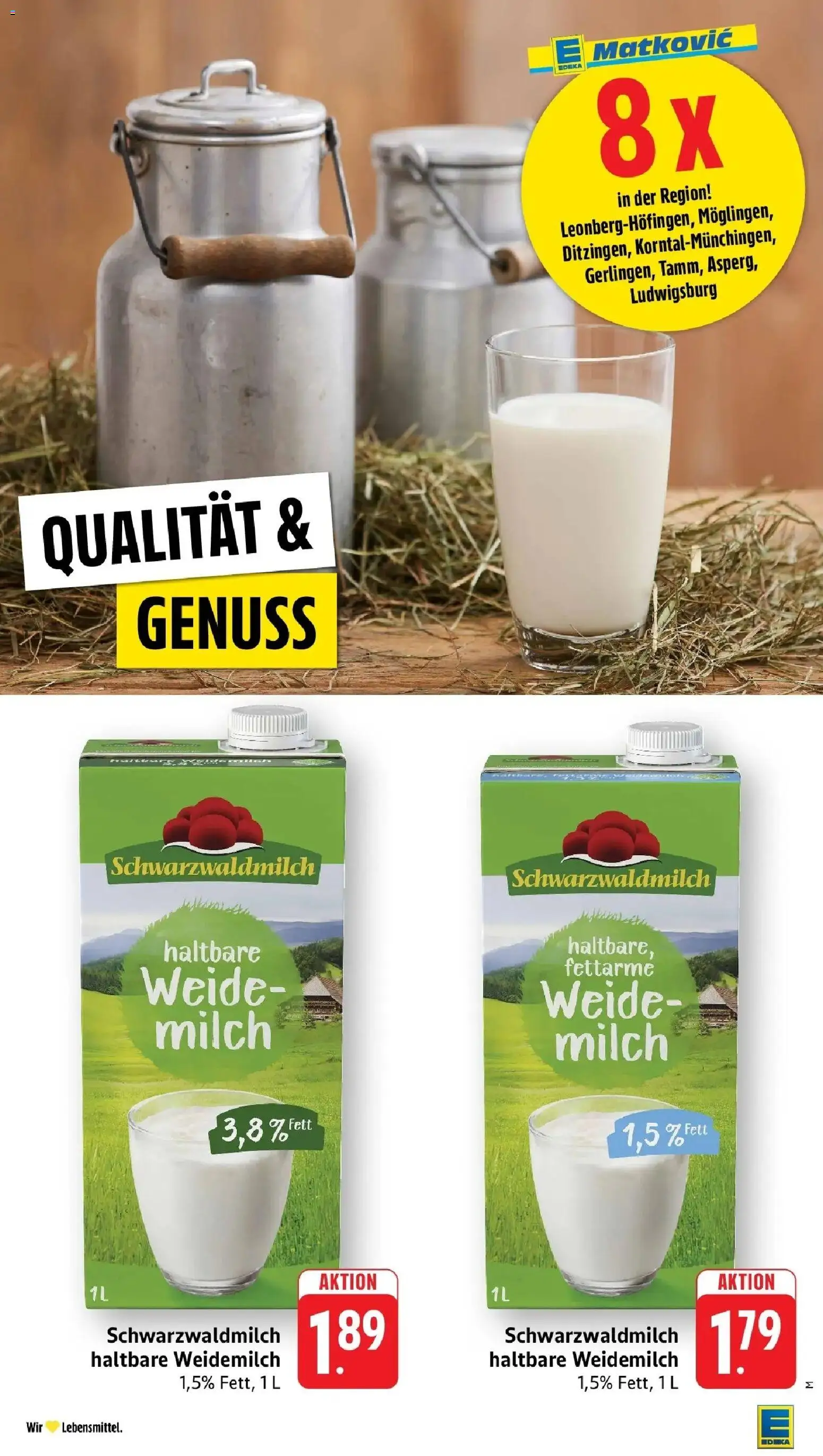 Edeka Prospekt Möglingen (ab 12.10.2026) » Angebote Online | Seite: 7 | Produkte: Milch