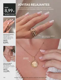 Vista previa Catálogo AVON campaña 8 válido desde el 01/08/2026 | Página: 124 | Productos: Anillos