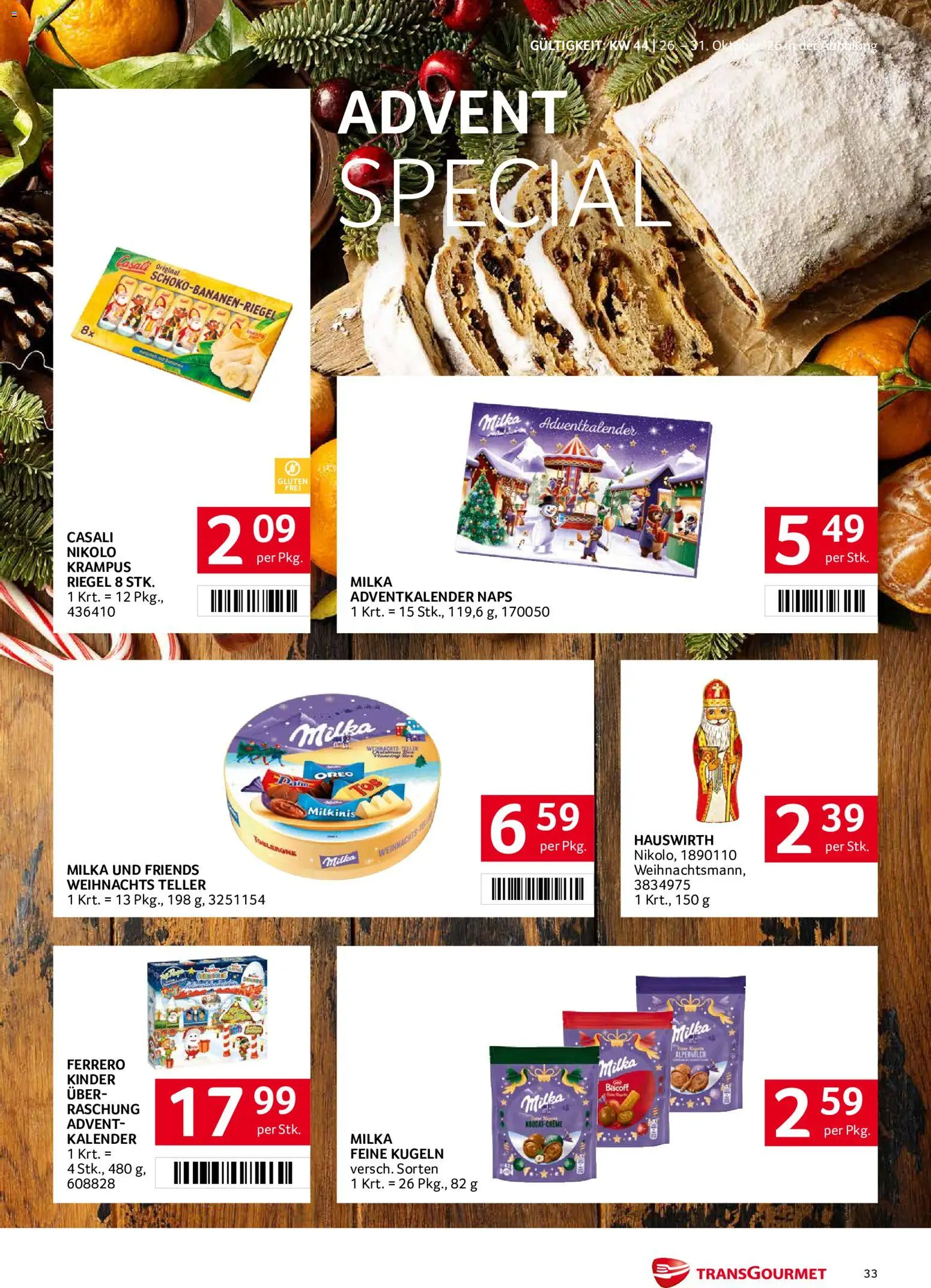 Transgourmet Abhol Aktion gültig ab 26.10.2026 | Seite: 33