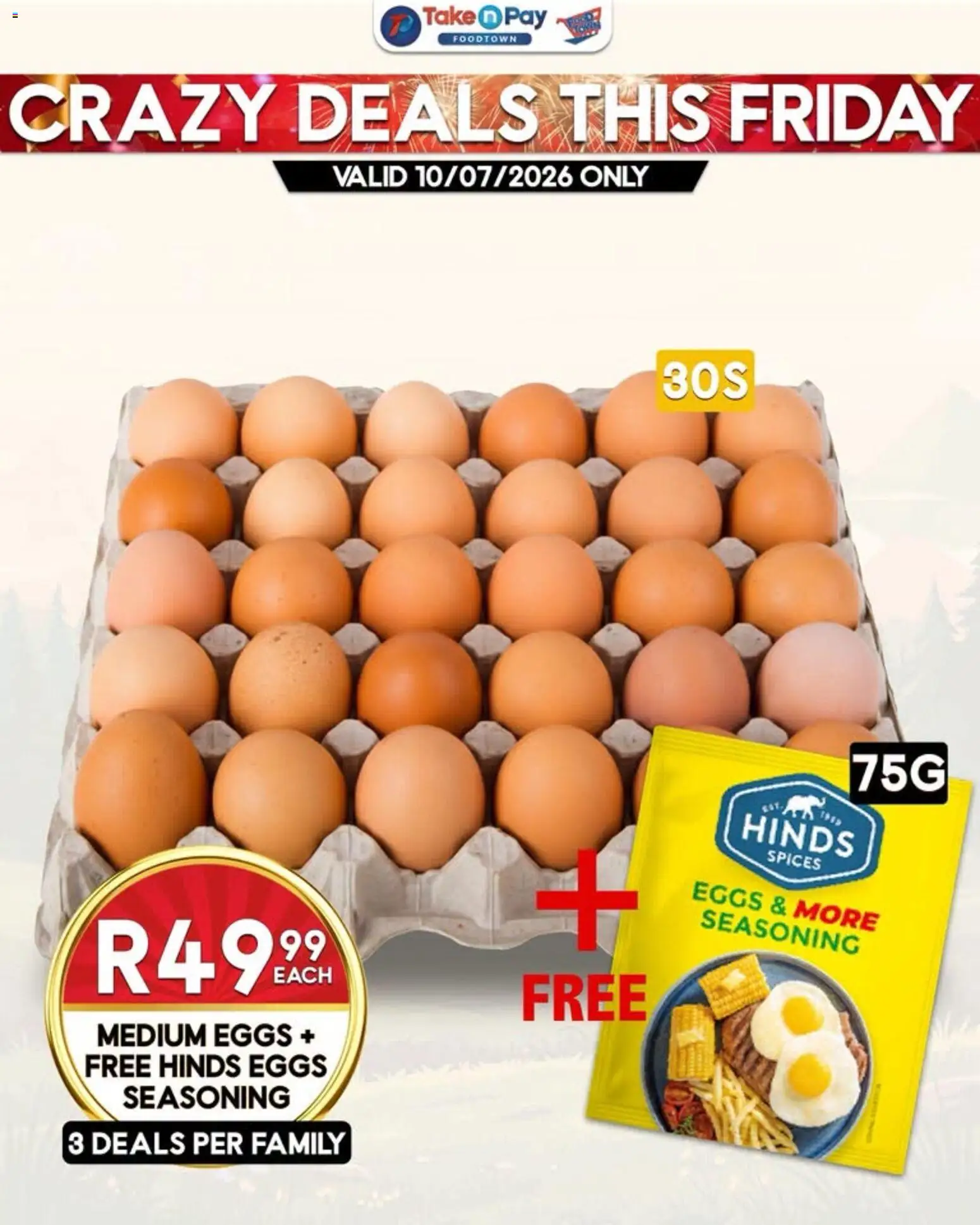 New Take n Pay catalogue – valid from 10/07/2026 | Page: 7 | Products: Eggs, Seasoning, Spices