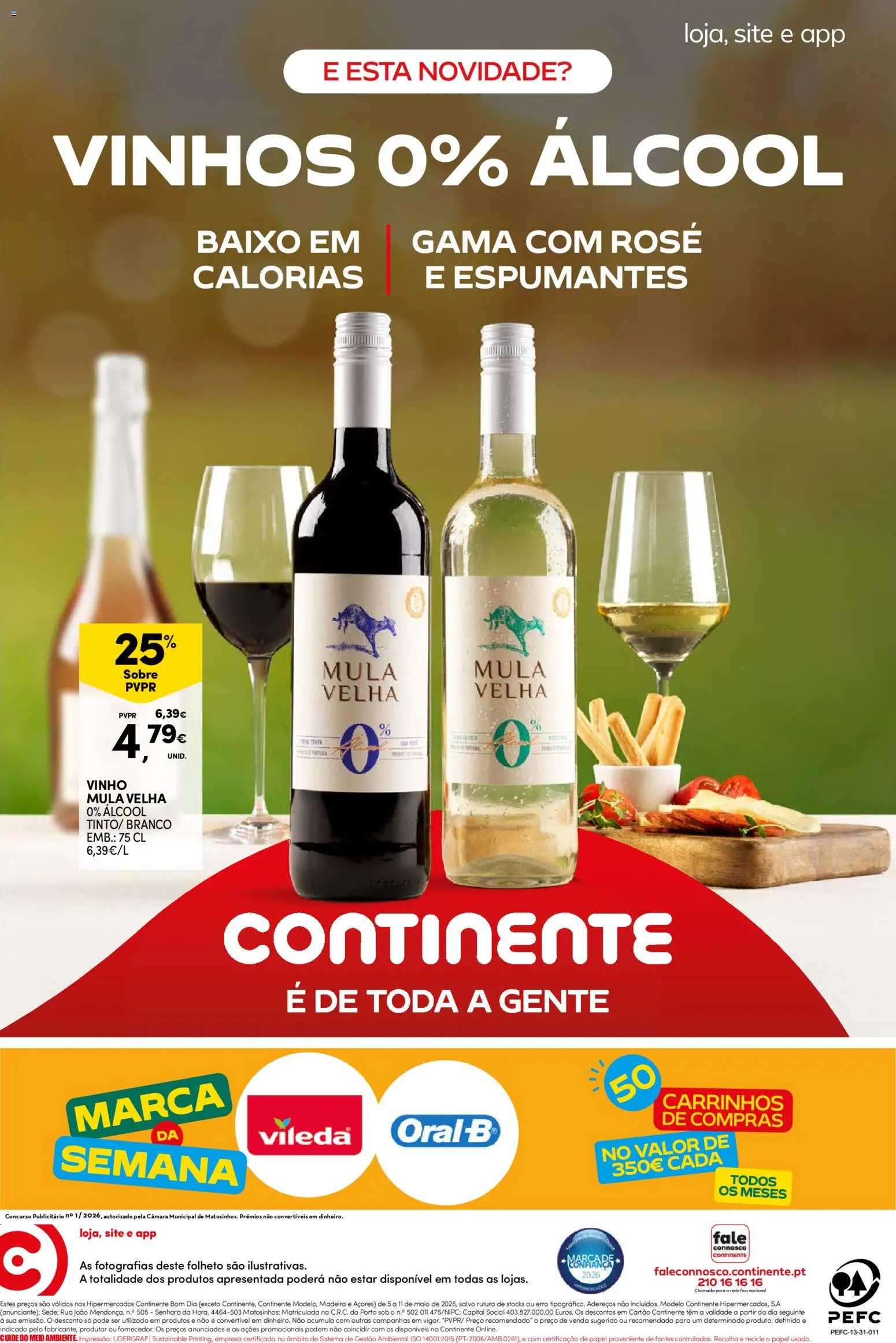 Continente Semanal Continente Bom Dia │ válido de 05.05.2026 | Página: 24 | Produtos: Vinho