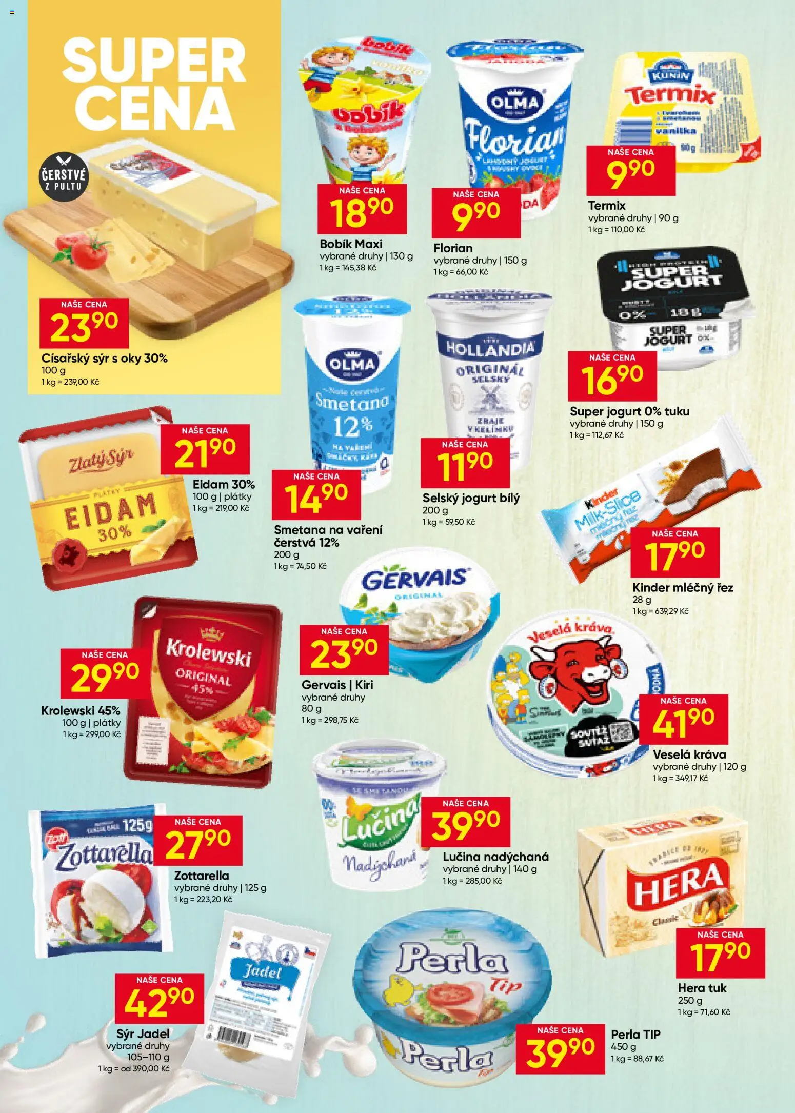 Hruška leták od 10.06.2026 | Strana: 4 | Produkty: Kinder mléčný řez, Jogurt, Smetana, Termix