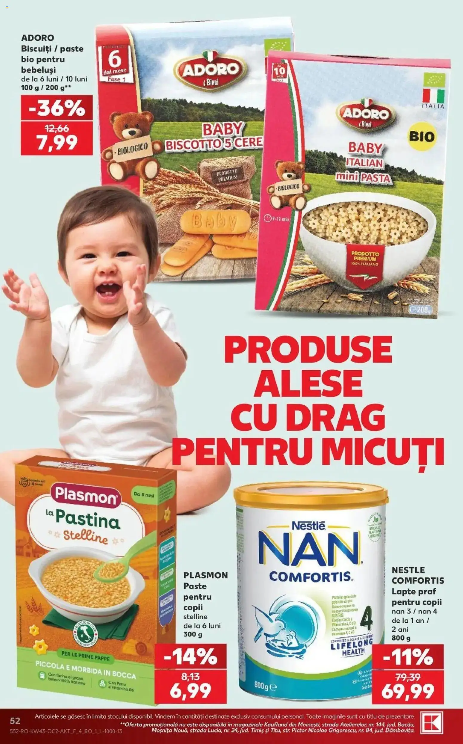 Kaufland Alba Iulia 21.10.2026 - Revista si Oferta | Pagină: 52 | Produse: Premium, Lapte, Paste, Biscuiți
