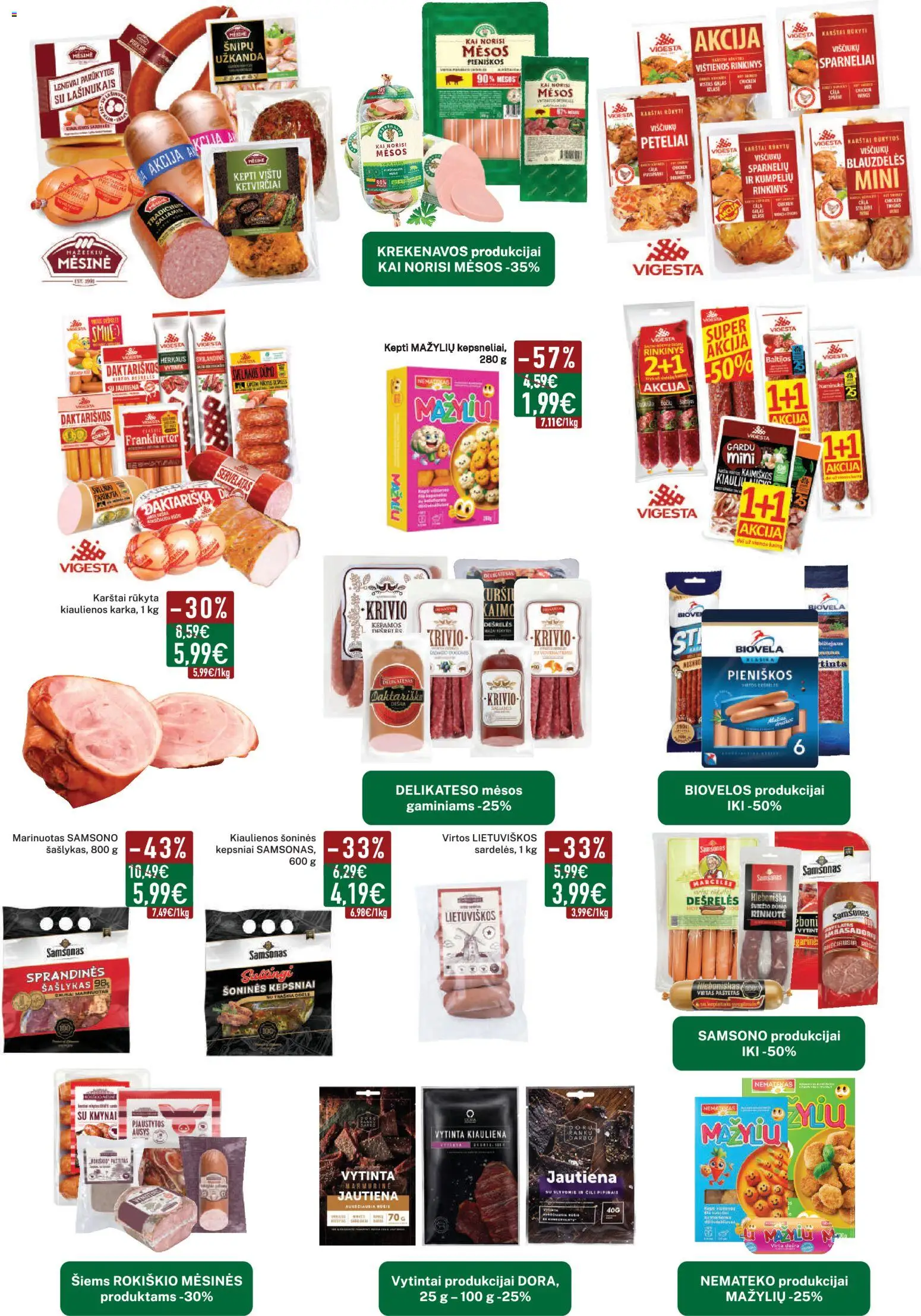 Elimart - TAU akcijos nuo 2026.09.07 | Puslapis: 2 | Prekių: Dešrelės, Kiauliena, Jautiena, Čili