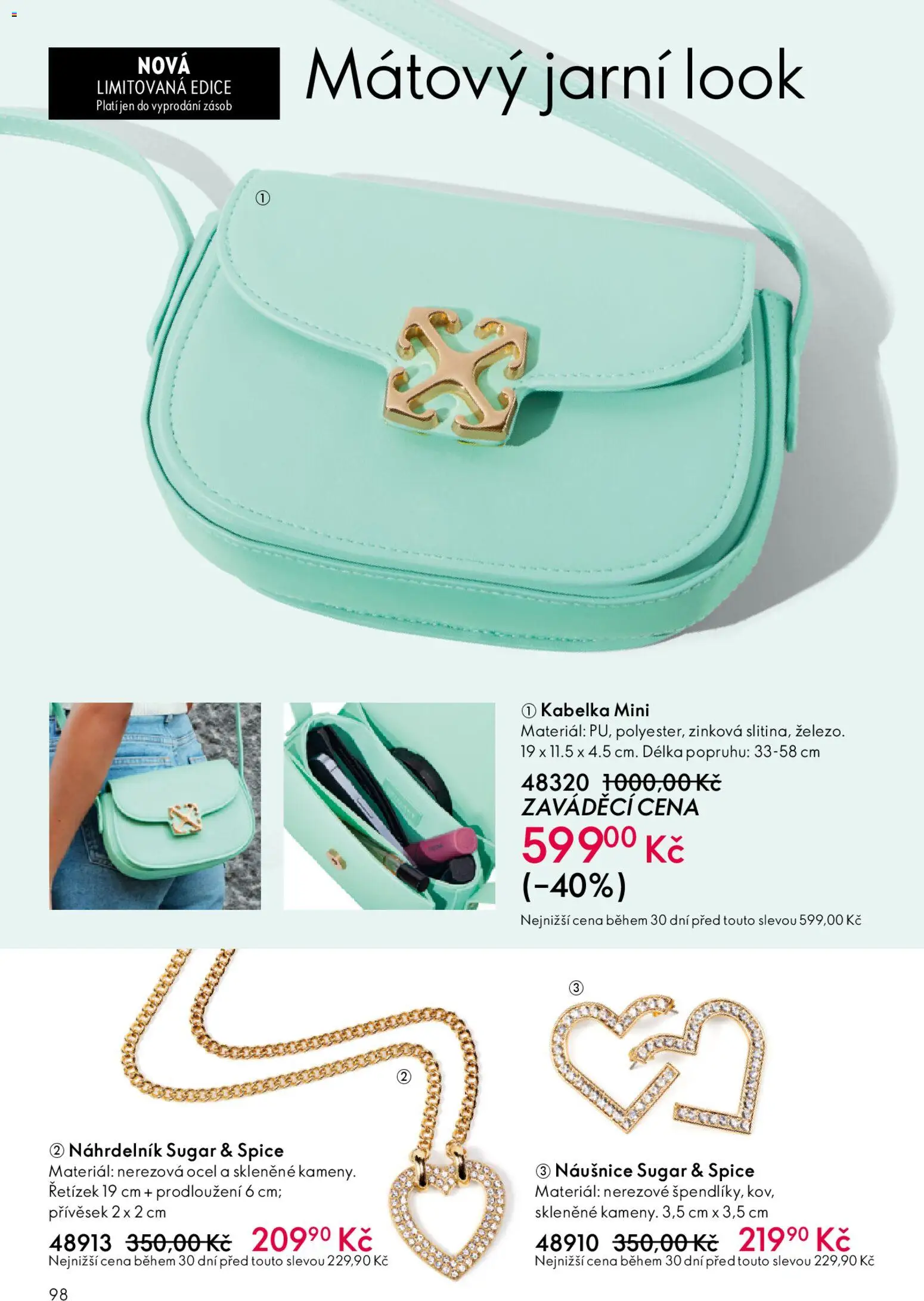 Oriflame katalog č. 05/2026 od 25.03.2026 | Strana: 98 | Produkty: Kabelka, Naušnice