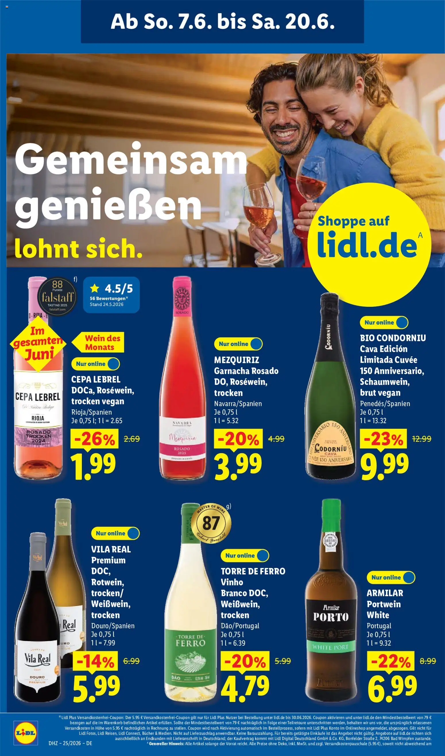 Lidl Prospekt – gültig ab 15.06.2026 | Seite: 56 | Produkte: Bad, Wein
