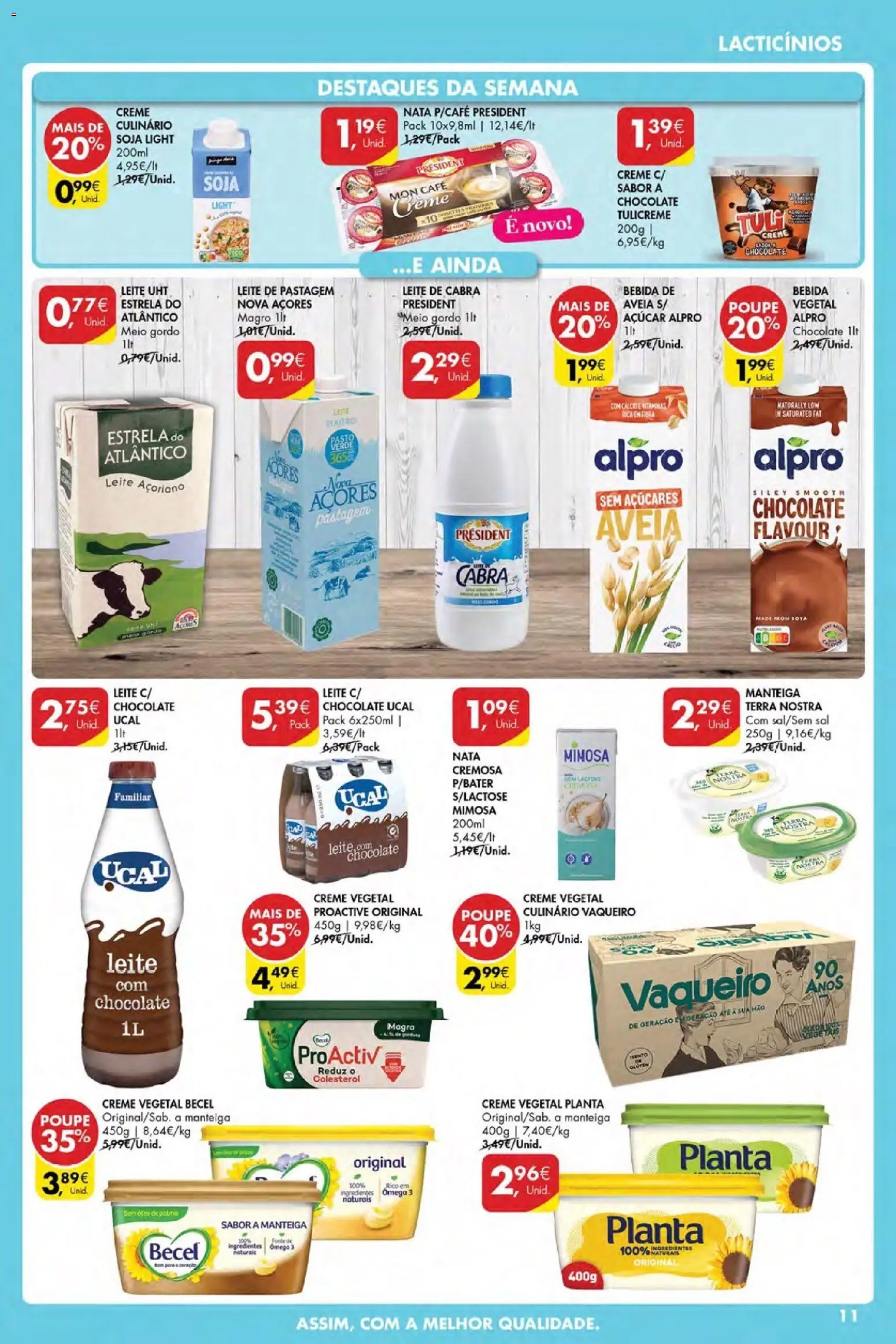 Pingo Doce Poupe Esta Semana Açores │ válido de 21.05.2026 | Página: 11 | Produtos: Aveia, Ômega 3, Leite, Bebida