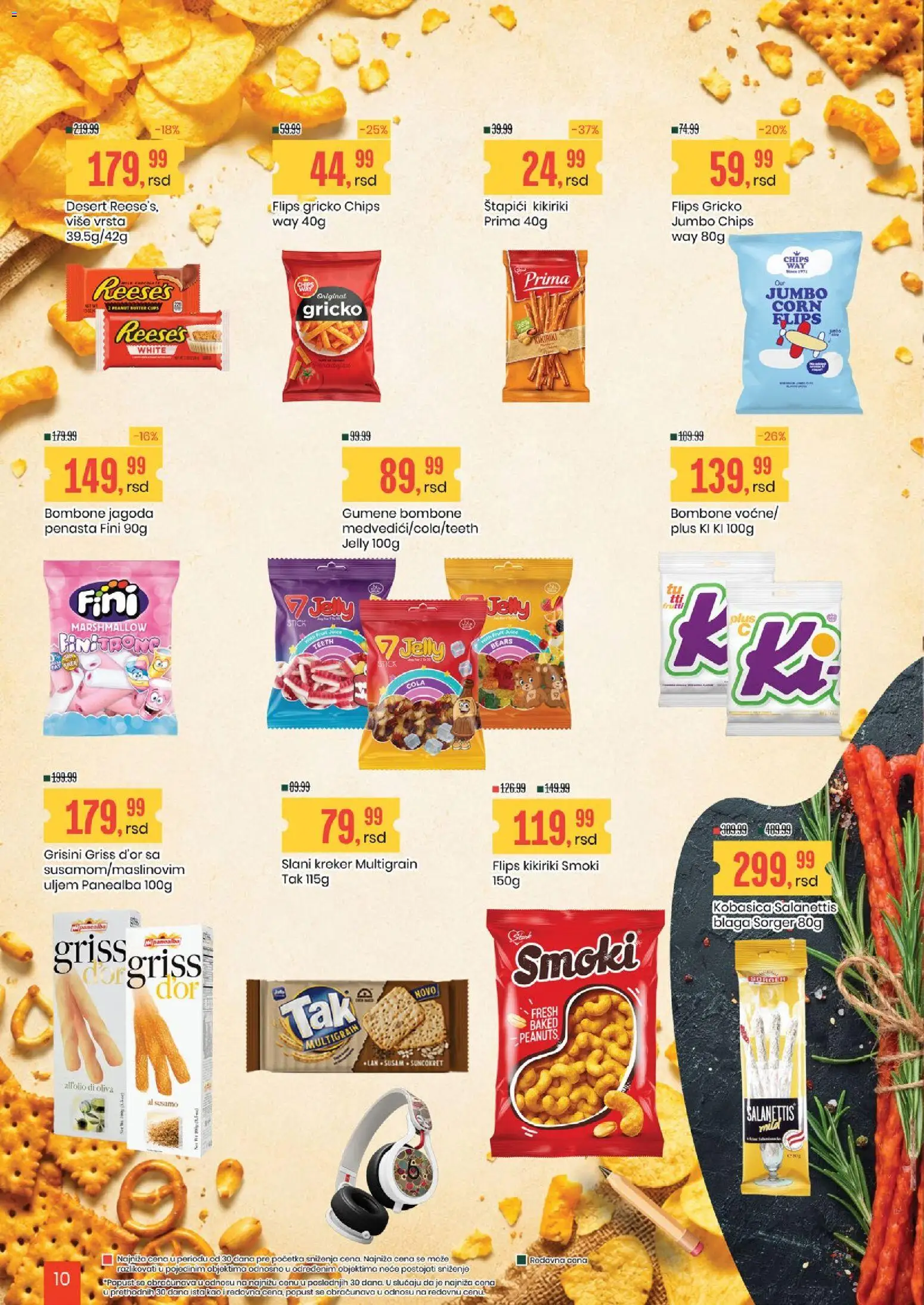 Aroma Market katalog - važi od 28.08.2026 | Strana: 10 | Proizvode: Bombone, Desert, Marshmallow, Kobasica