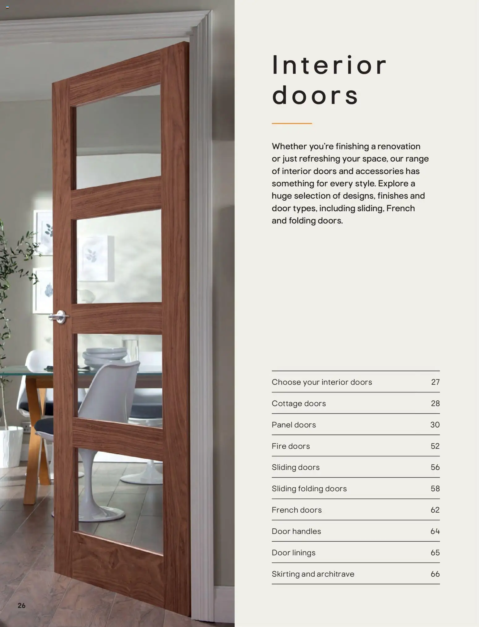 {H1} | Page: 26 | Products: Doors, Sliding doors, Folding doors, Handles