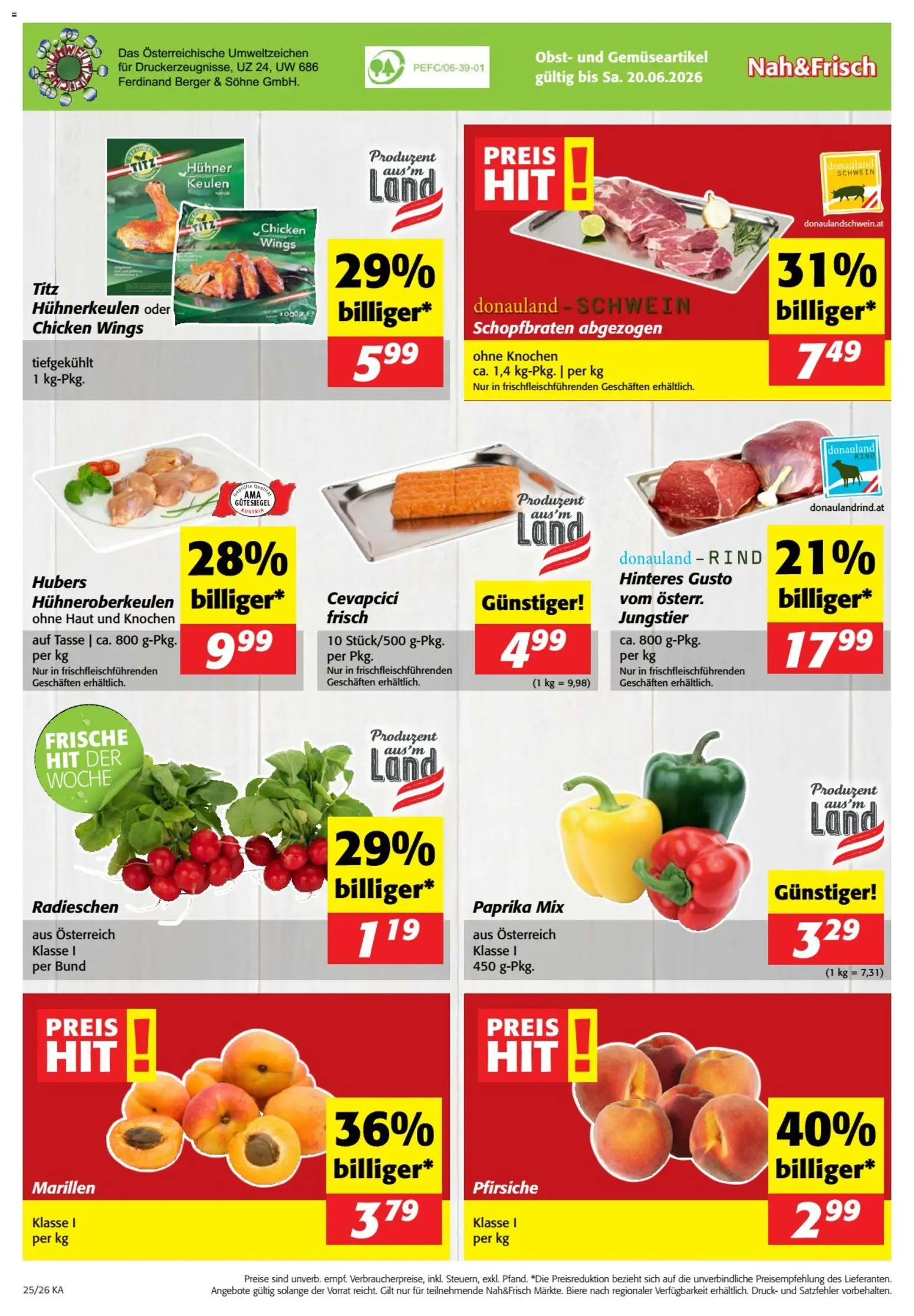 Nah und Frisch Flugblatt gültig ab 17.06.2026 | Seite: 8 | Produkte: Obst