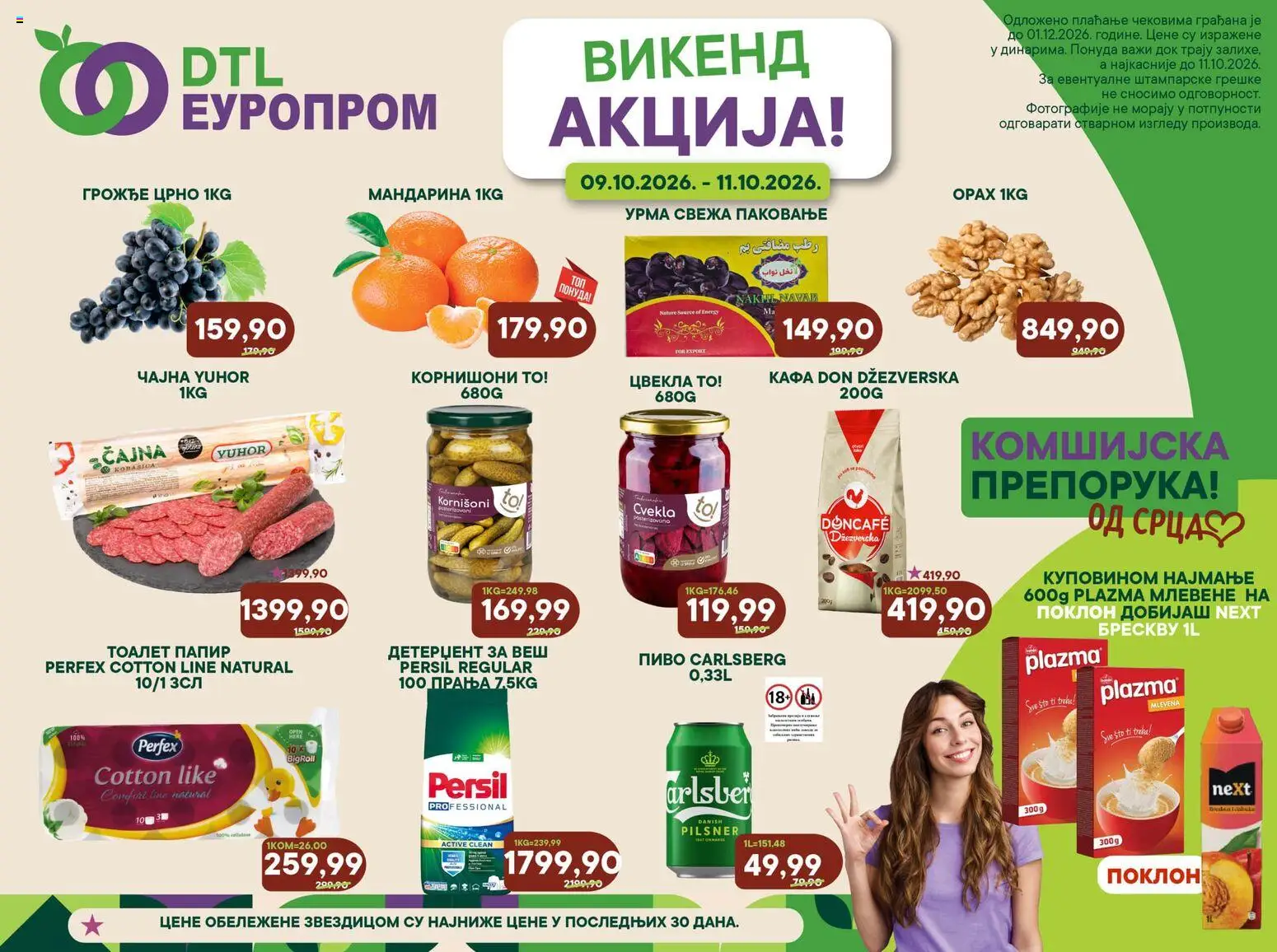 Europrom Petak, 9 Oktobar Velike Uštede