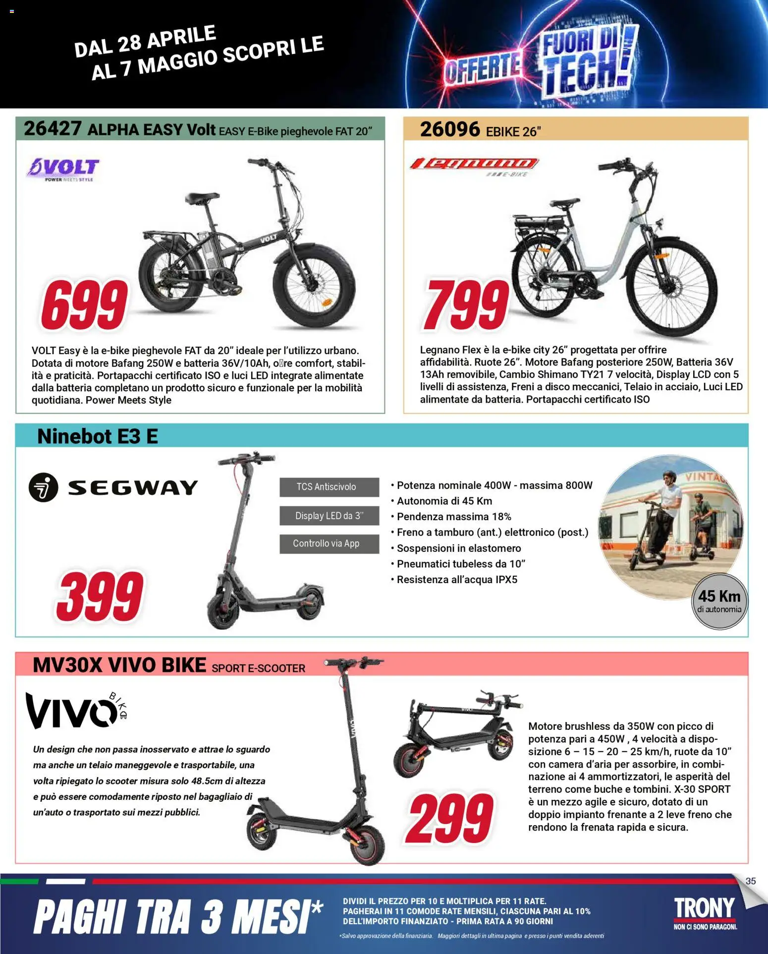 Volantino Trony del 28.04.2026 | Pagina: 35 | Prodotti: Disco, Batteria