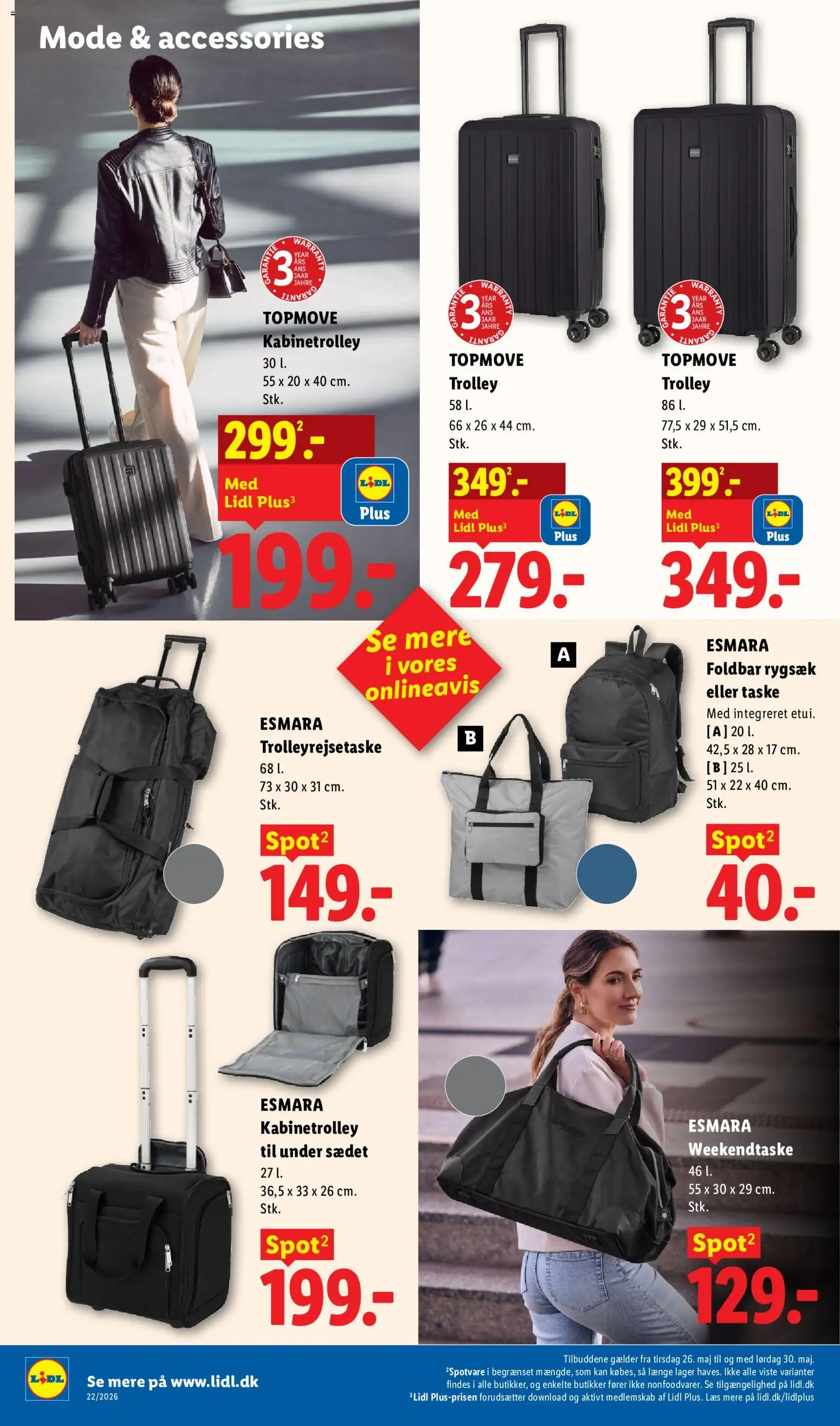 Lidl tilbudsavis – gyldig fra 26.05.2026 | Side: 28 | Produkter: Taske, Rygsæk, Søm