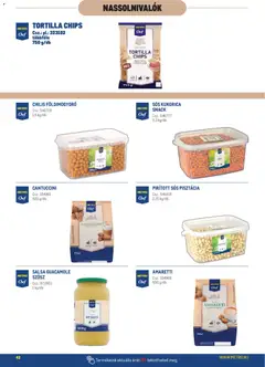 Metro Profi megoldások - amely érvényes a következő dátumtól: 2026.08.01. | Oldal: 42 | Termékek: Tortilla chips, Kukorica, Cantuccini, Szósz