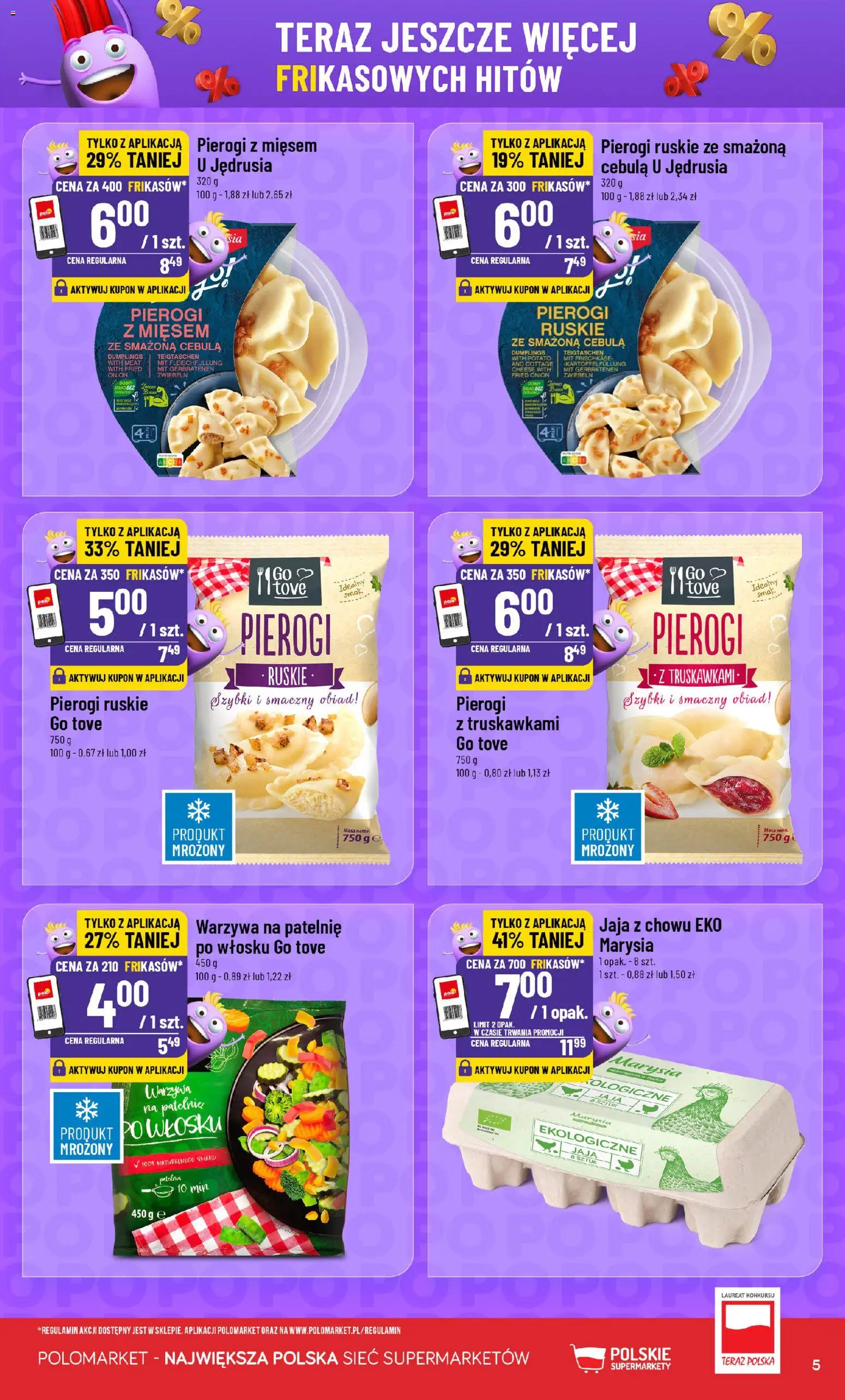 Nowa POLOmarket gazetka od jutra 09.09.2026 | Strona: 5 | Produkty: Cebula, Warzywa na patelnie, Pierogi ruskie, Patelnie