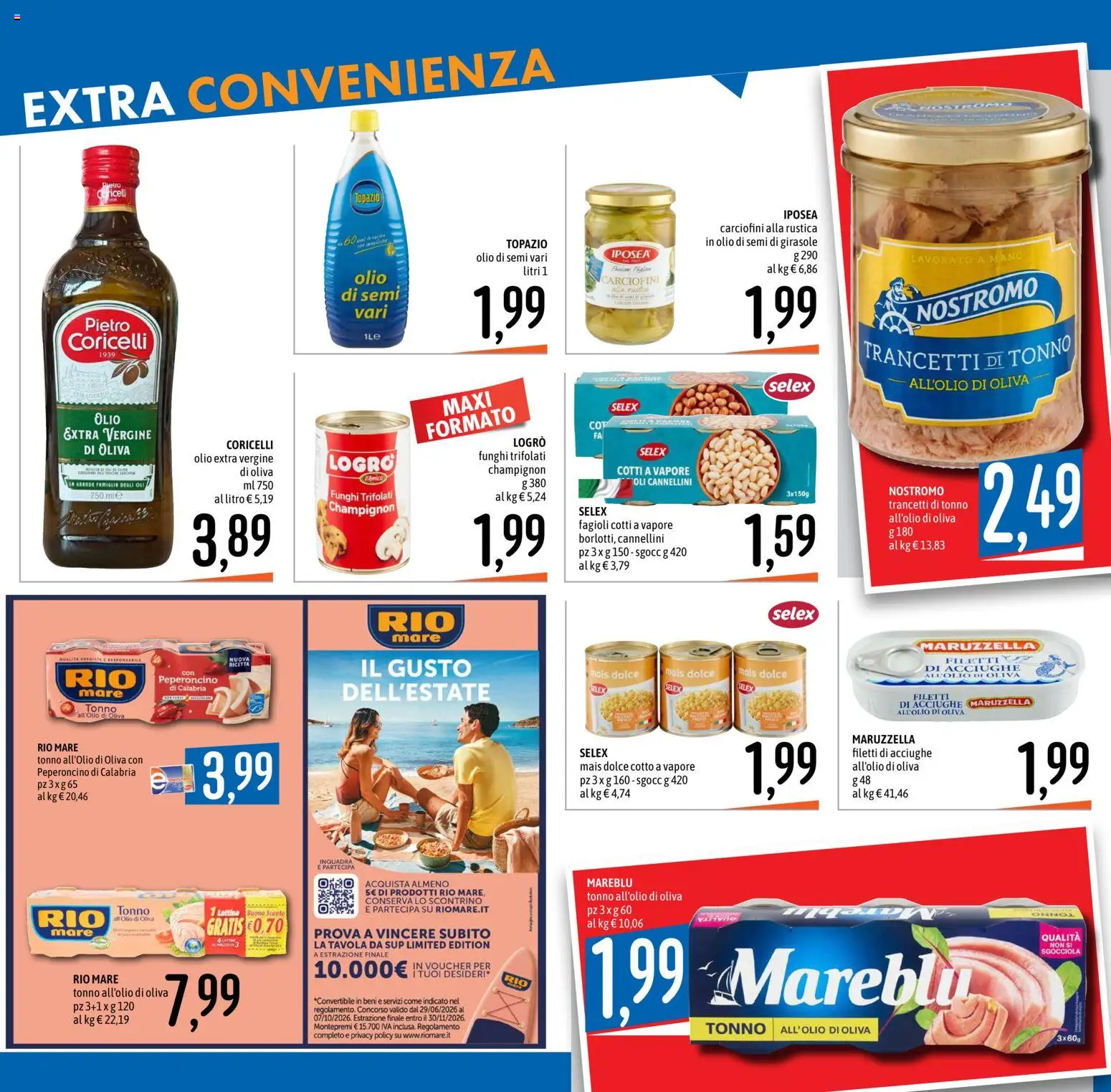 Volantino Emisfero del 27/08/2026 | Pagina: 2 | Prodotti: Fagioli, Olio, Tonno, Semi di girasole