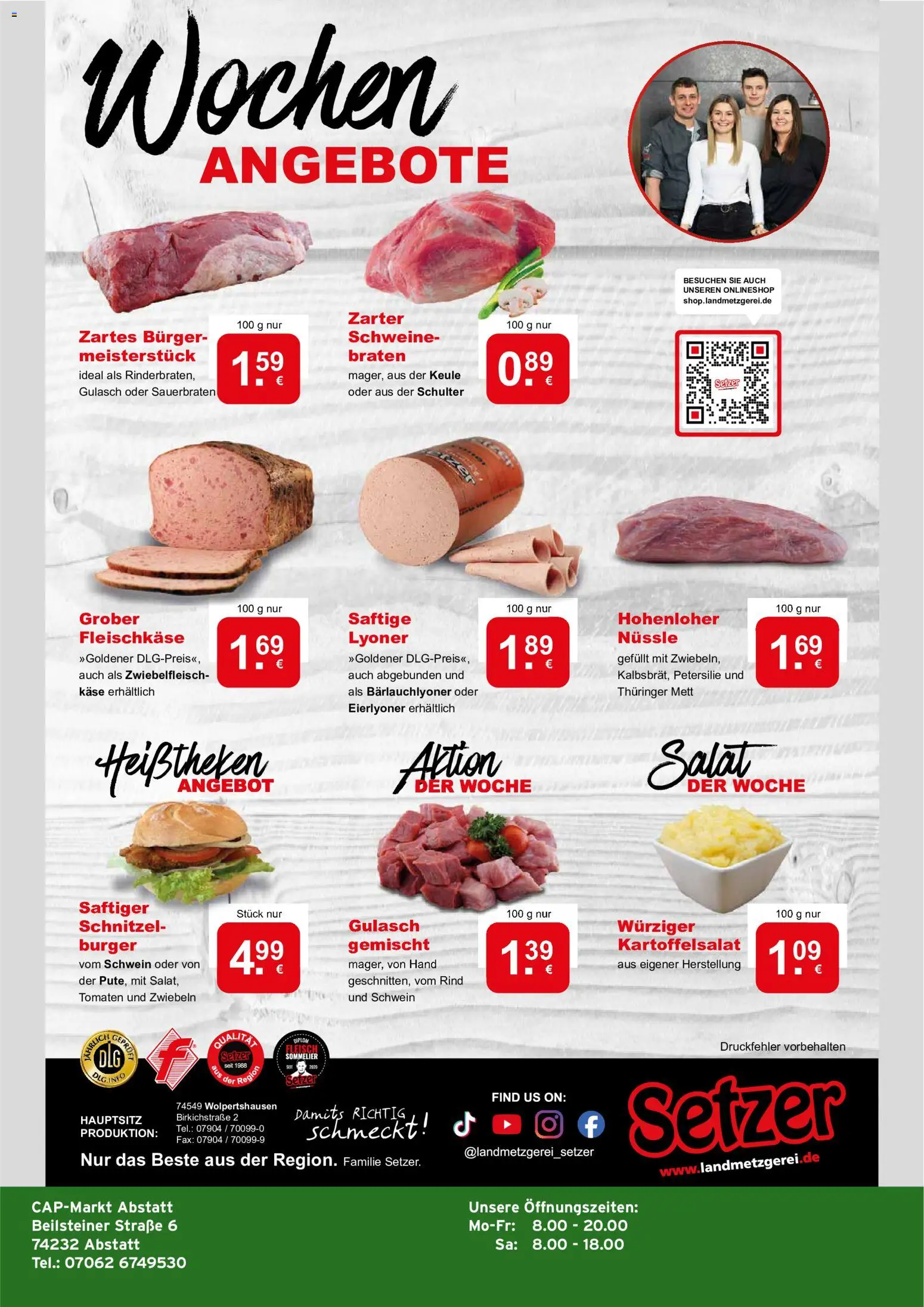 CAP Markt Prospekt – gültig ab 21.09.2026 | Seite: 4 | Produkte: Käse, Burger, Tomaten, Schulter