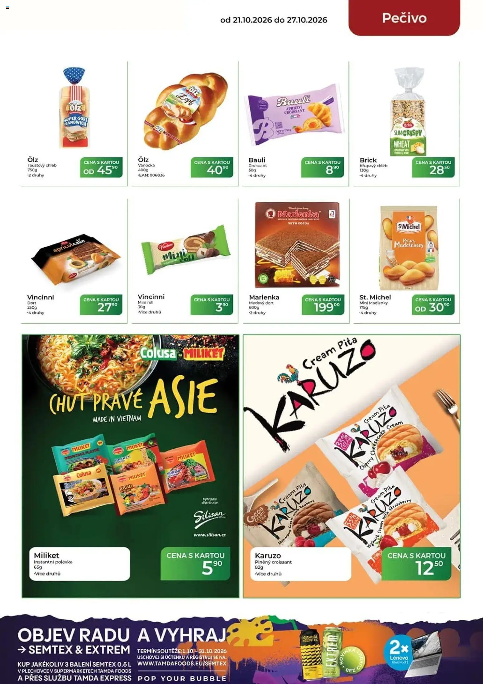 Tamda Foods leták od 21.10.2026 | Strana: 25 | Produkty: Vánočka, Semtex, Cheesecake, Marlenka