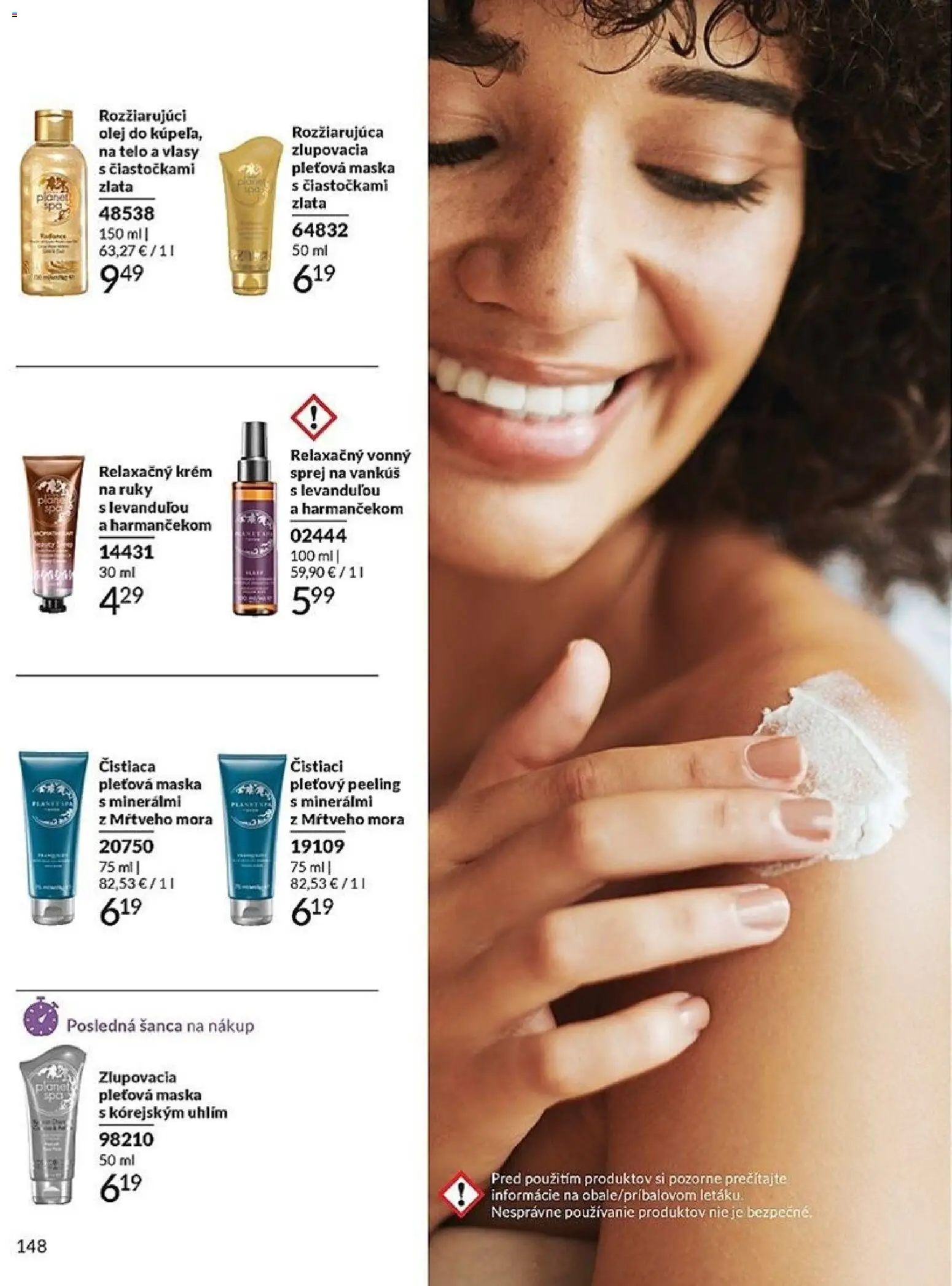 Nové Avon akcie – leták je platný od 01.05.2026 | Strana: 148 | Produkty: Vankúš, Maska, Peeling, Krém