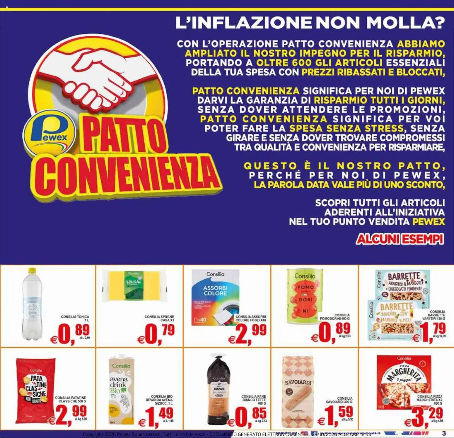Volantino Pewex del 23/10/2026 | Pagina: 3 | Prodotti: Mandorle, Arachidi, Miele, Spugne