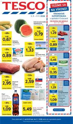 Tesco leták platný od 01.07.2026