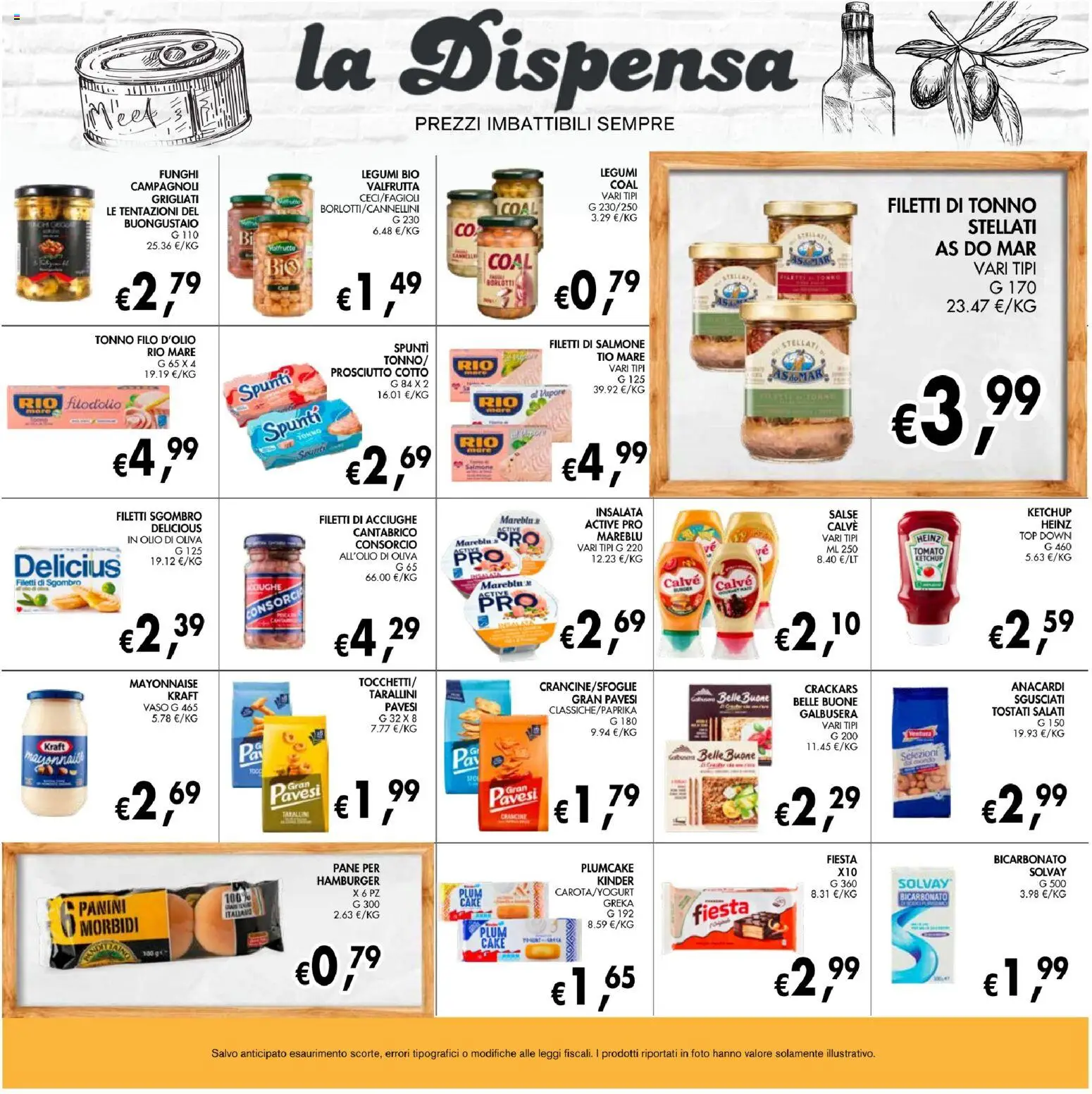 Volantino Coal del 08/10/2026 | Pagina: 17 | Prodotti: Legumi, Bicarbonato, Prosciutto, Tonno