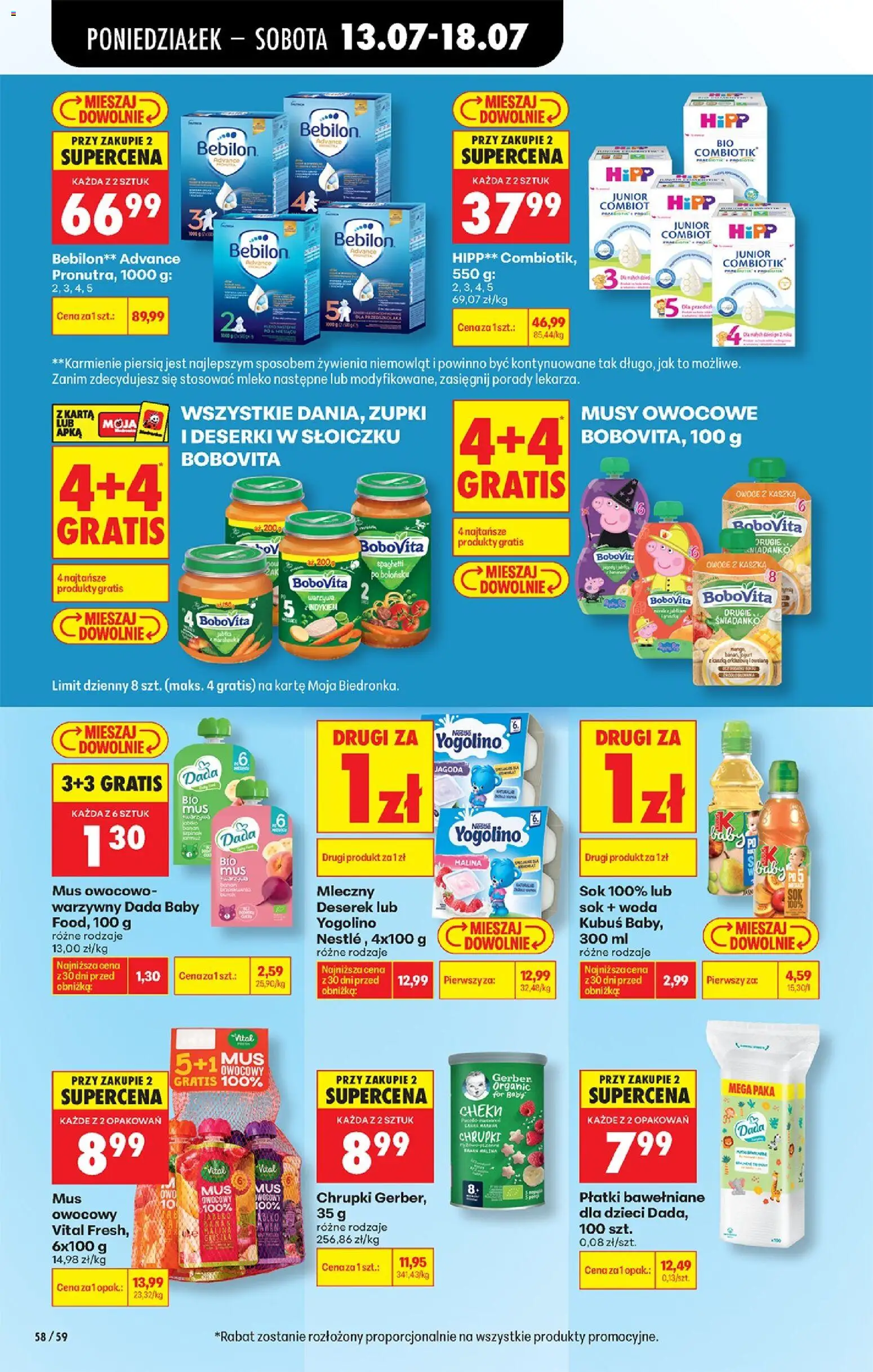 Biedronka Polsko leták od 13.07.2026 | Strana: 78 | Produkty: Mléko, Banán, Hipp