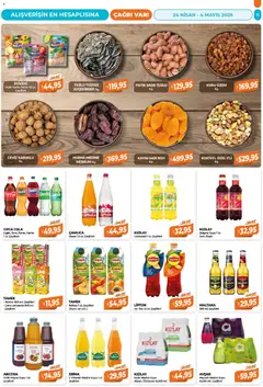 24.04.2026 tarihinden itibaren geçerli olan Çağrı Market kataloğu önizlemesi | Sayfa: 11 | Ürünler: Limonata, Meyve, Şeftali, Ice tea