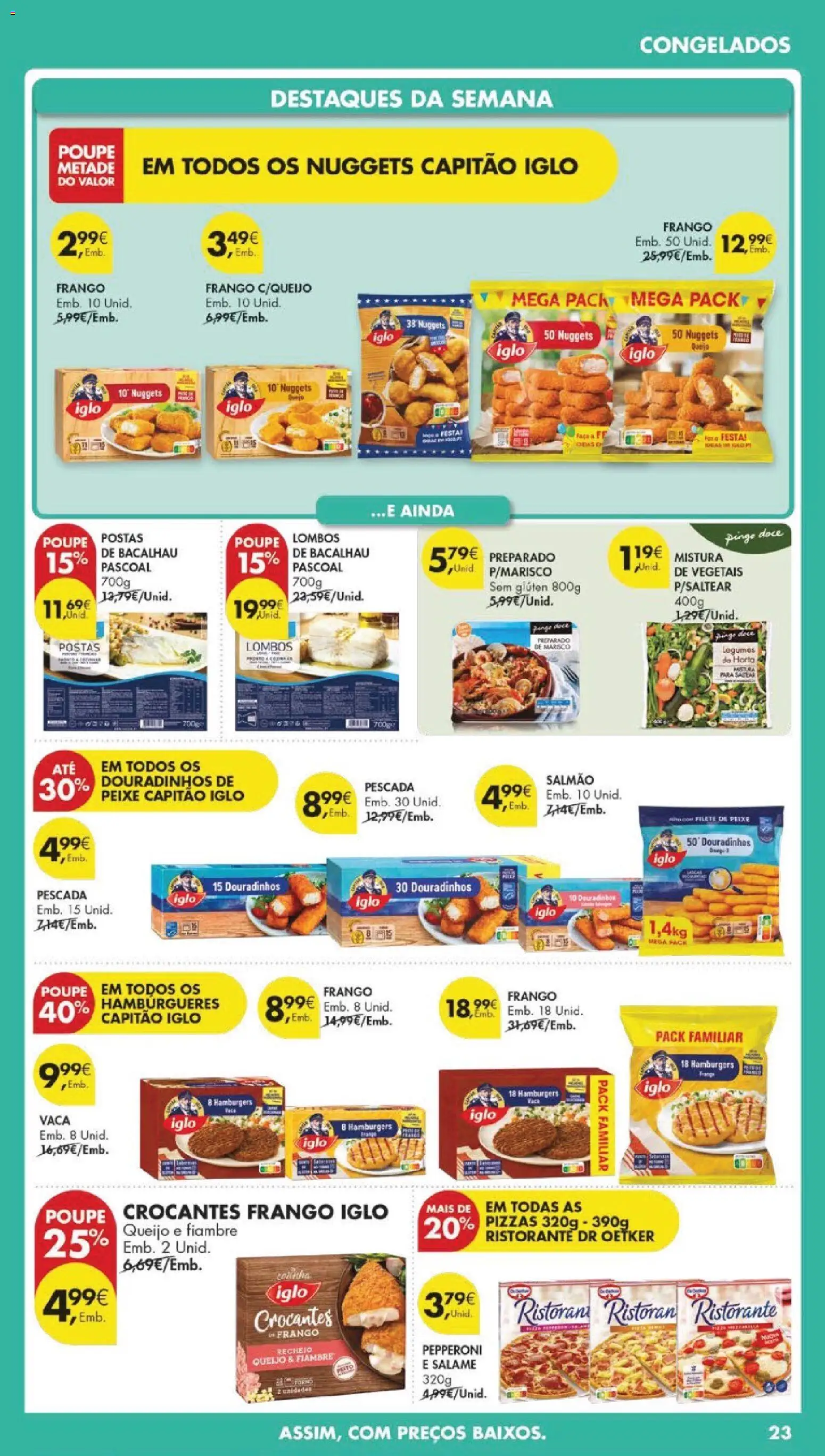 Pingo Doce folheto │ válido de 21.04.2026 | Página: 25 | Produtos: Capitão iglo, Salame, Pizza, Peixe