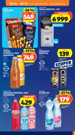 SZÉNSAVAS ÜDÍTŐITAL, többféle 0.25 l/doboz cola zero: hozzáadott cukor nélkül - amely érvényes a következő dátumtól: 14.05.2026 | Oldal: 15