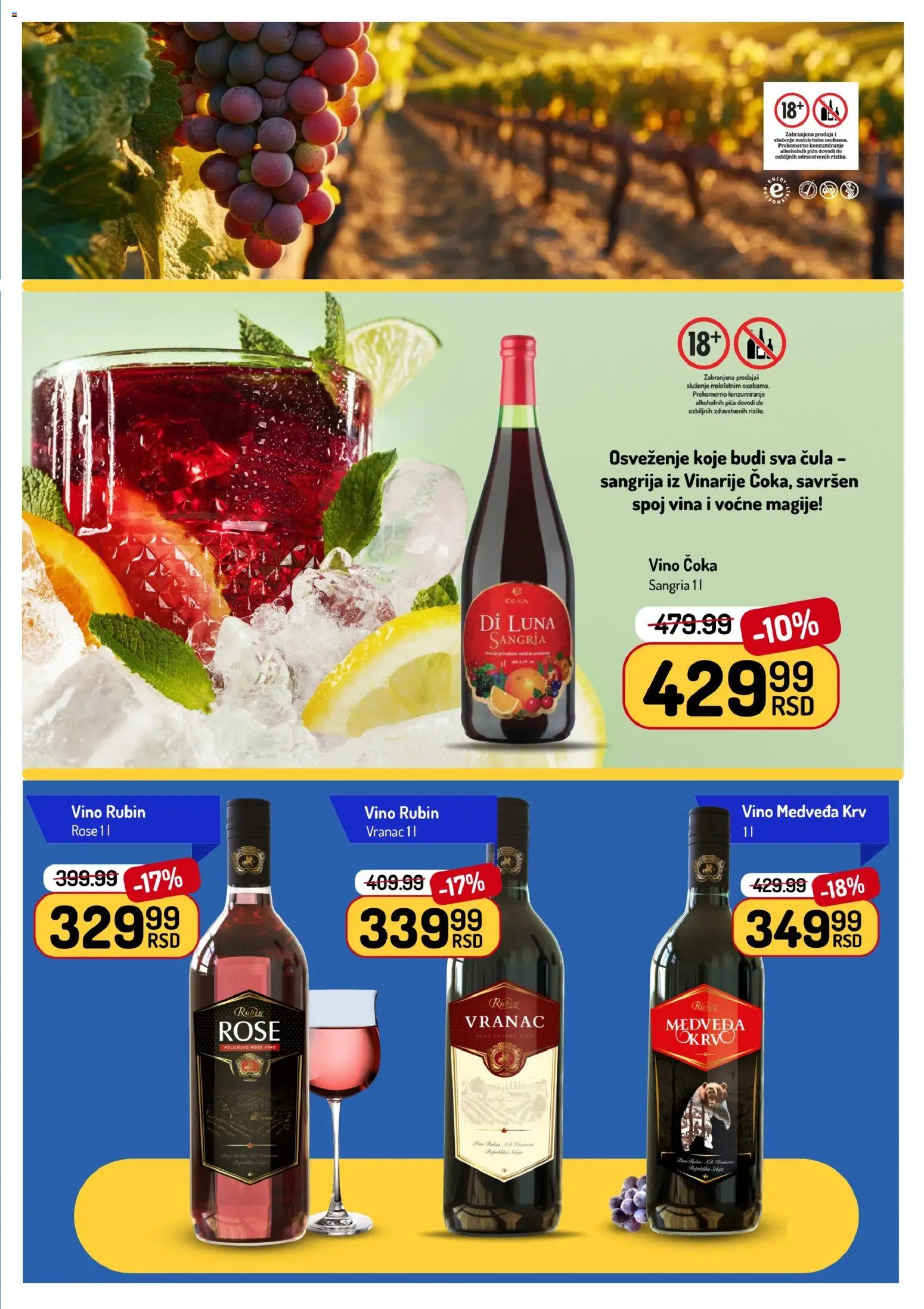 Aman katalog - važi od 11.05.2026 | Strana: 23 | Proizvode: Vranac, Pica, Vino, Roze vino
