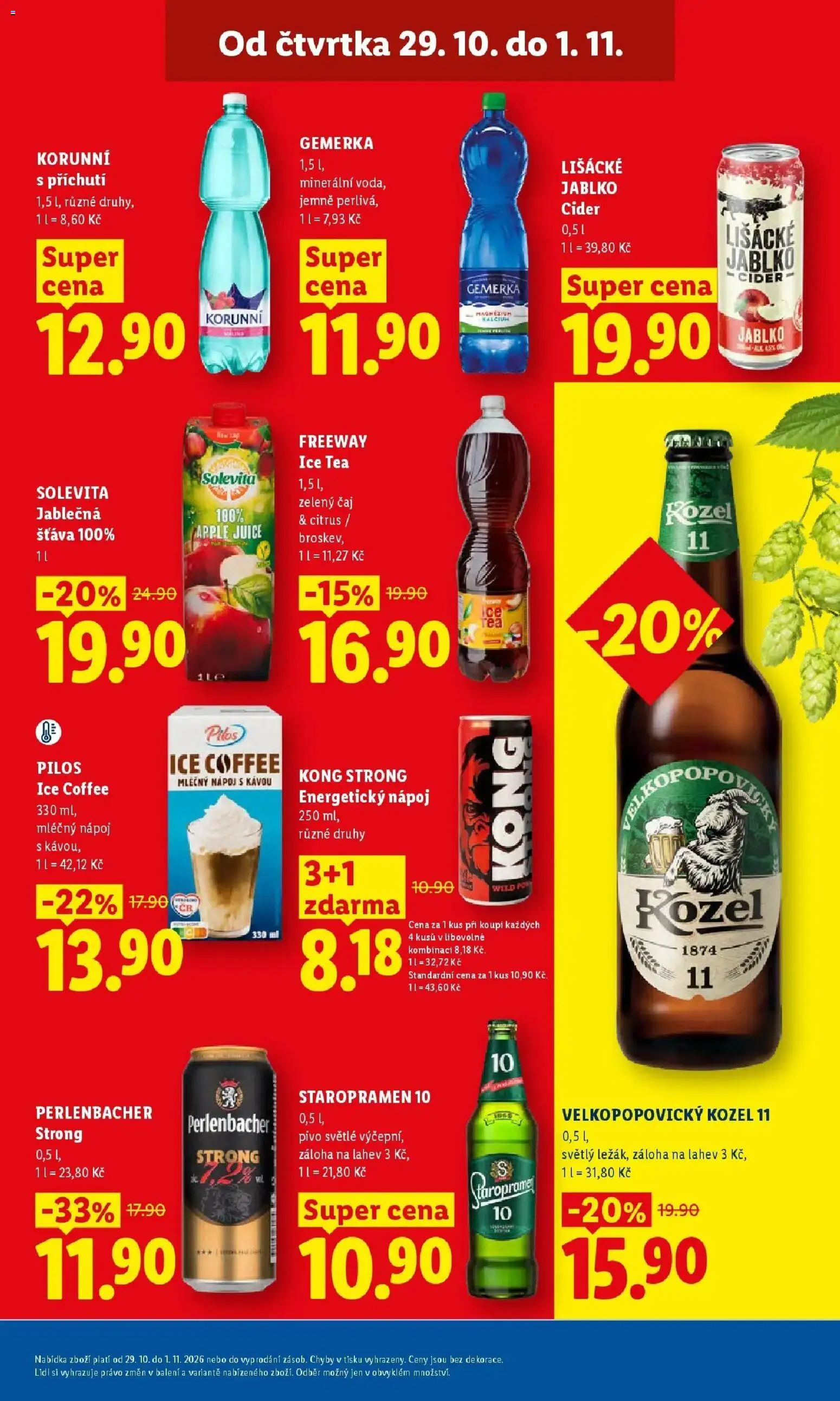 Lidl leták od 29.10.2026 - Nový akční leták | Strana: 33 | Produkty: Zelený čaj, Solevita, Perlenbacher, Láhev