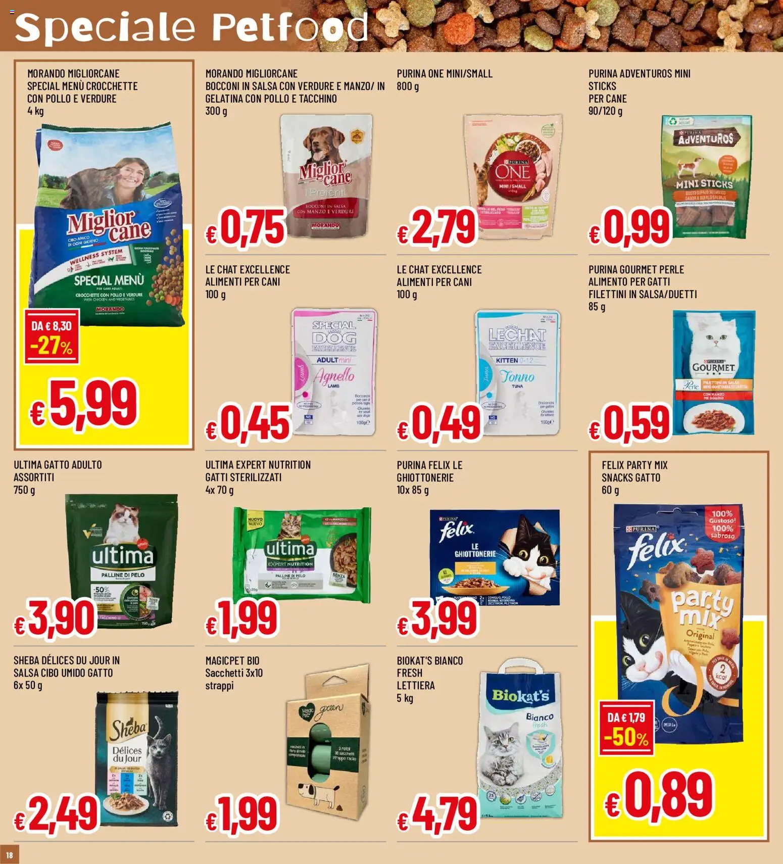 Volantino Famila del 20/08/2026 | Pagina: 18 | Prodotti: Pollo, Manzo, Tacchino, Bufalo