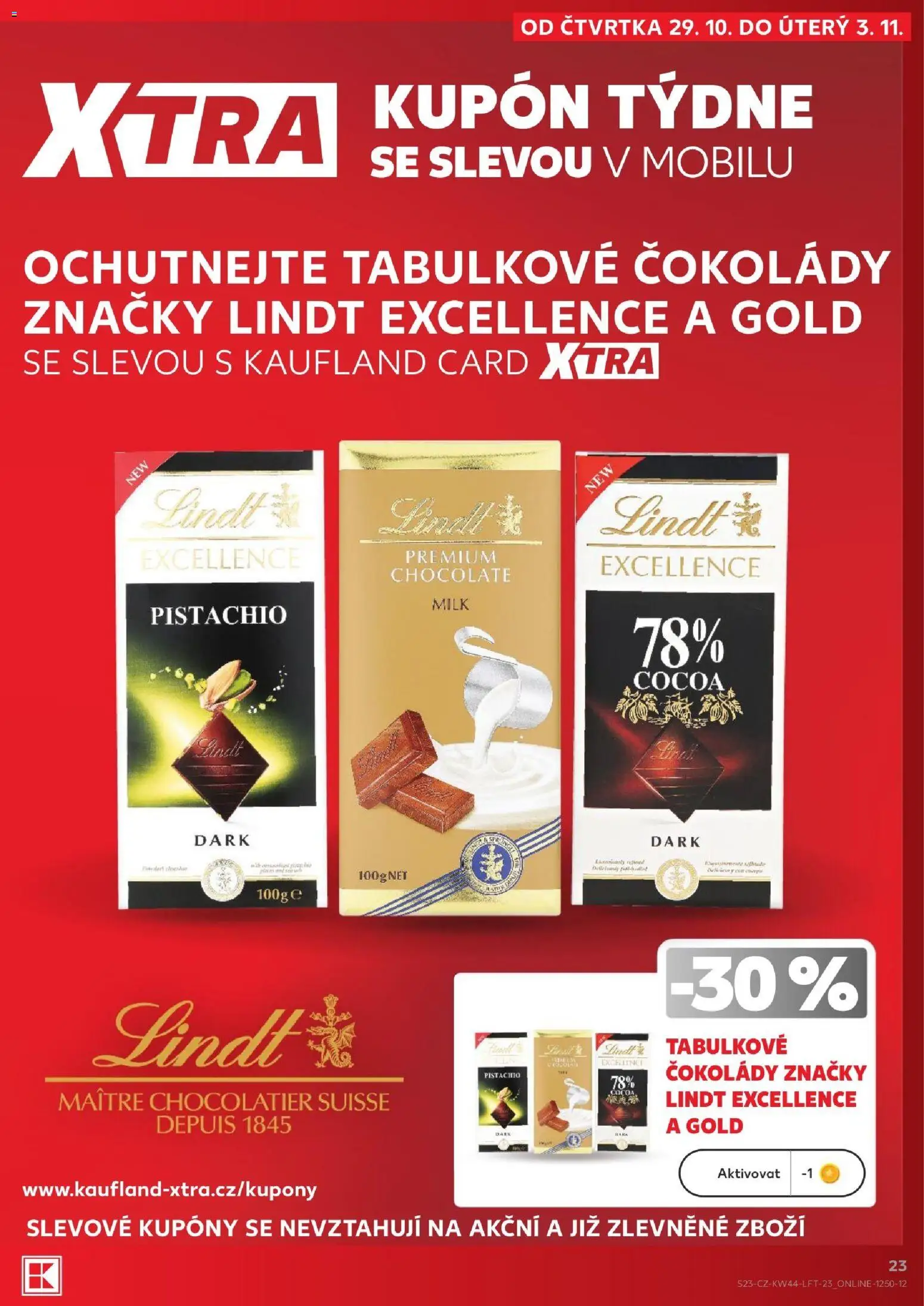 Kaufland leták - Ostrava od 29.10.2026 | Strana: 23 | Produkty: Lindt