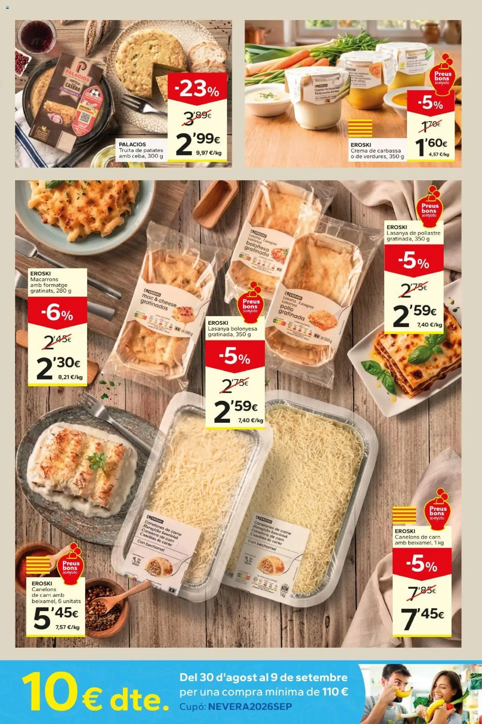 Caprabo folleto │ válido desde el 27/08/2026 | Página: 5 | Productos: Crema, Mac, Carne, Pollo