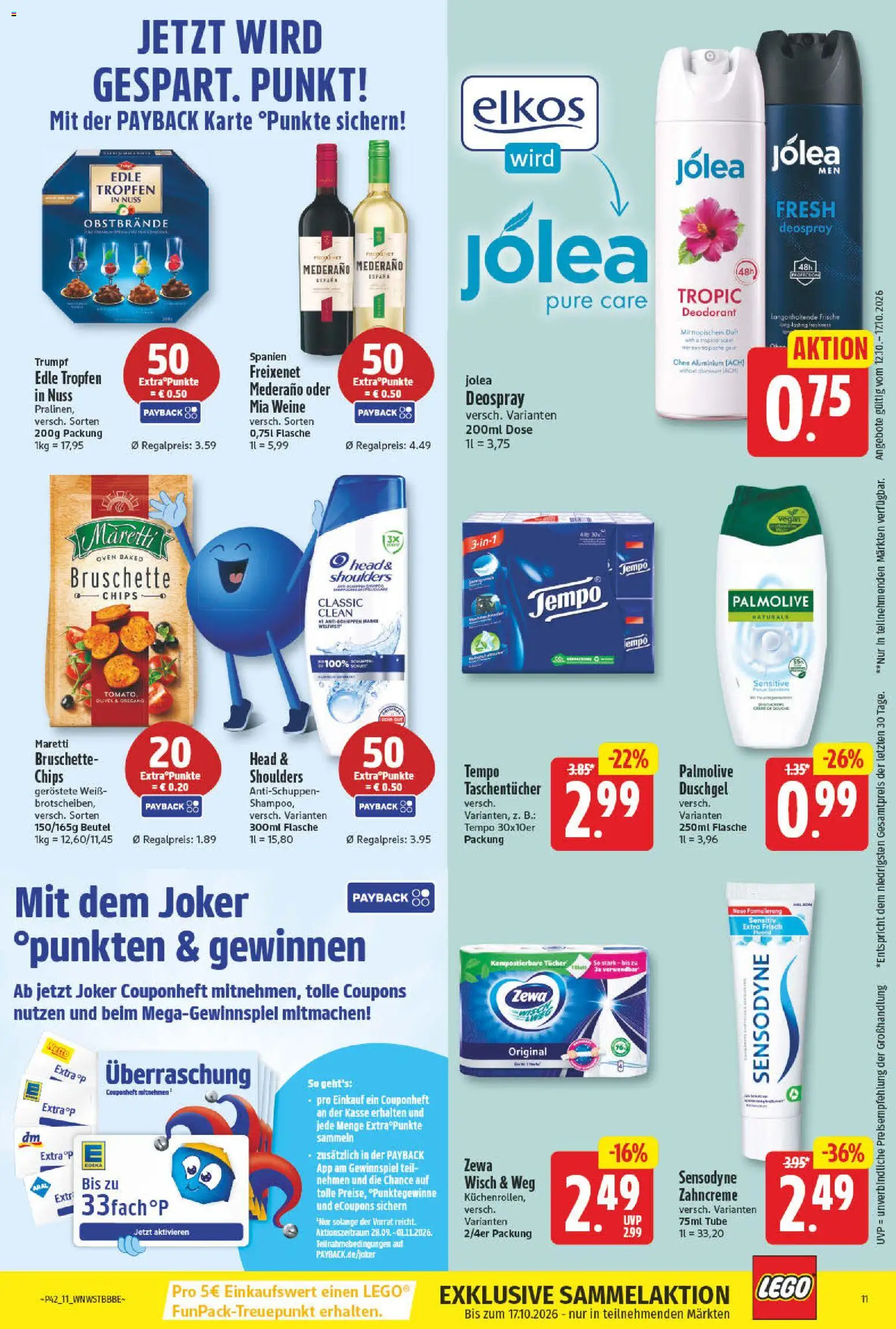 NP Discount Prospekt – gültig ab 12.10.2026 | Seite: 11 | Produkte: Freixenet, Tempo, Deospray, Chips