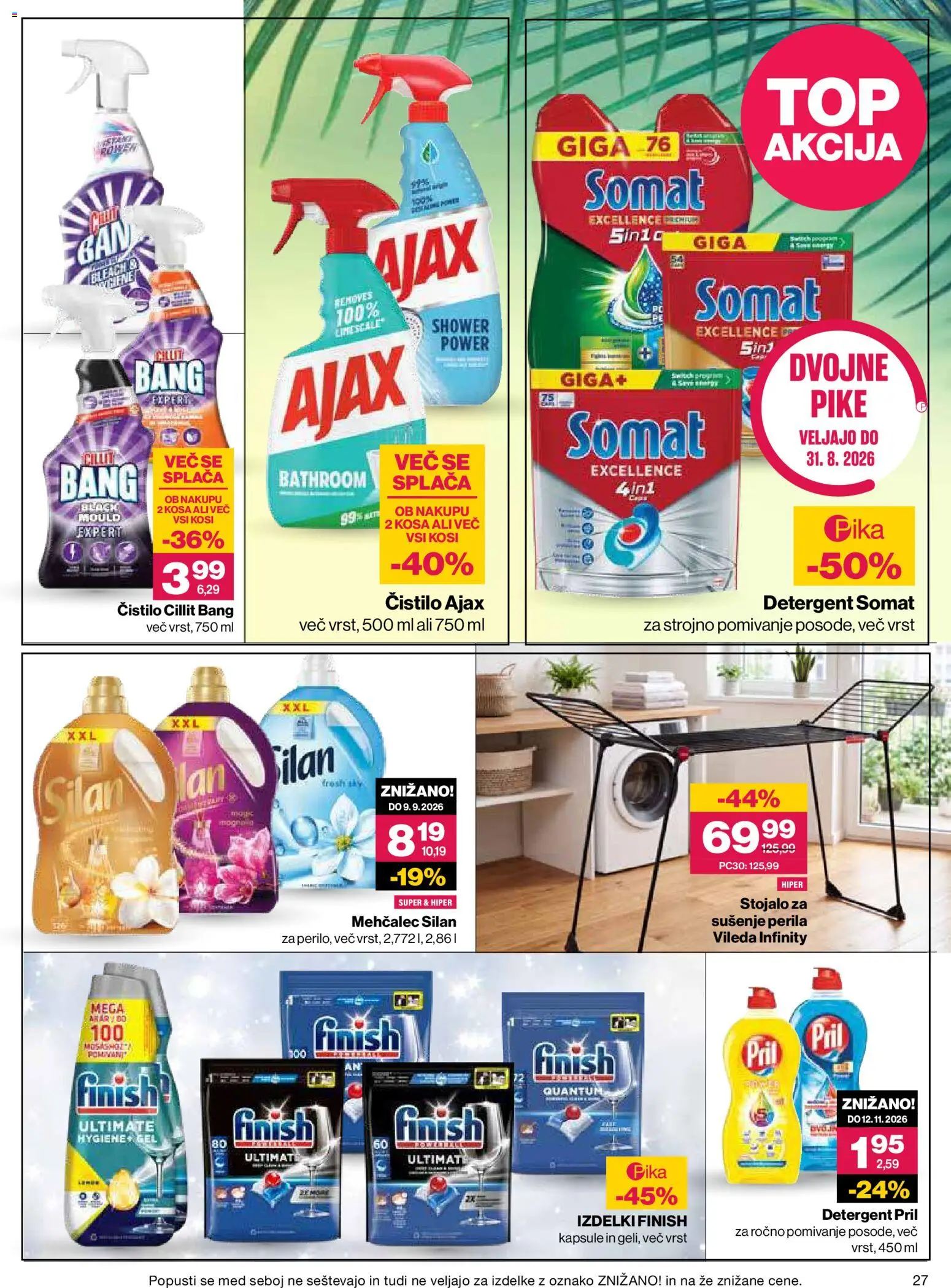 Novi Mercator katalog ponudbe – veljaven od 13.08.2026 | Stran: 27 | Izdelki: Med, Mehčalec, Detergent, Mešalec