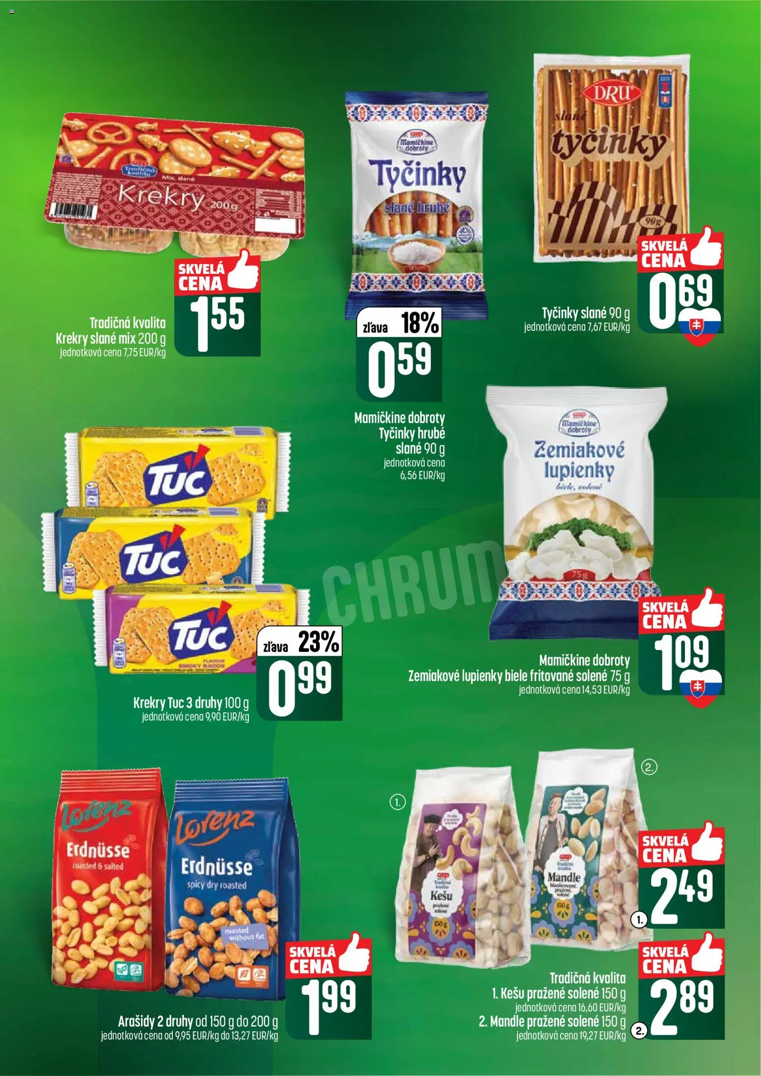 Nové COOP Jednota akcie – leták je platný od 21.05.2026 | Strana: 45 | Produkty: Arašidy, Mandle