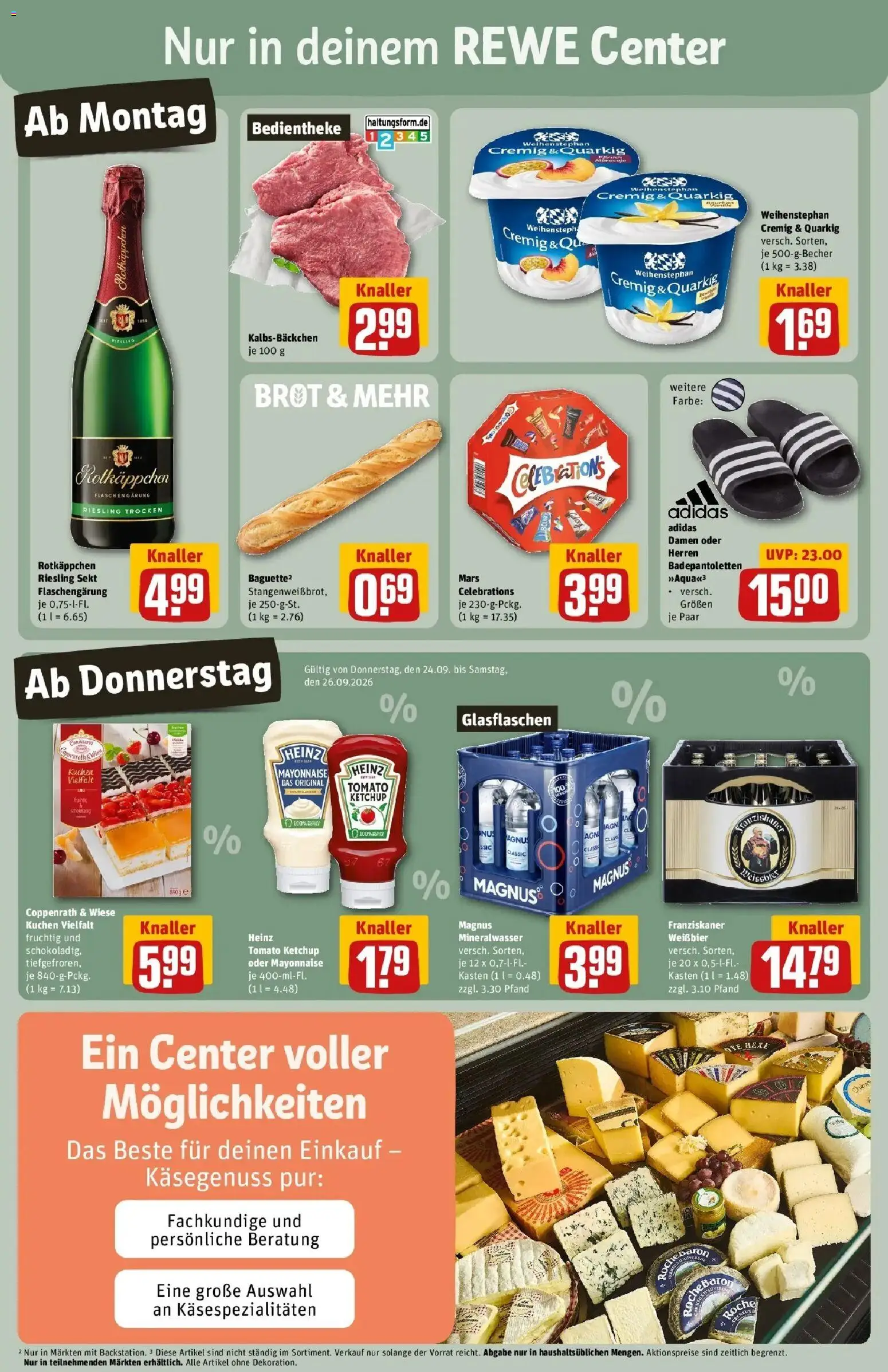 REWE Prospekt ab 21.09.2026 zum Blättern » Angebote | Seite: 3 | Produkte: Franziskaner, Sekt, Mayonnaise, Ketchup