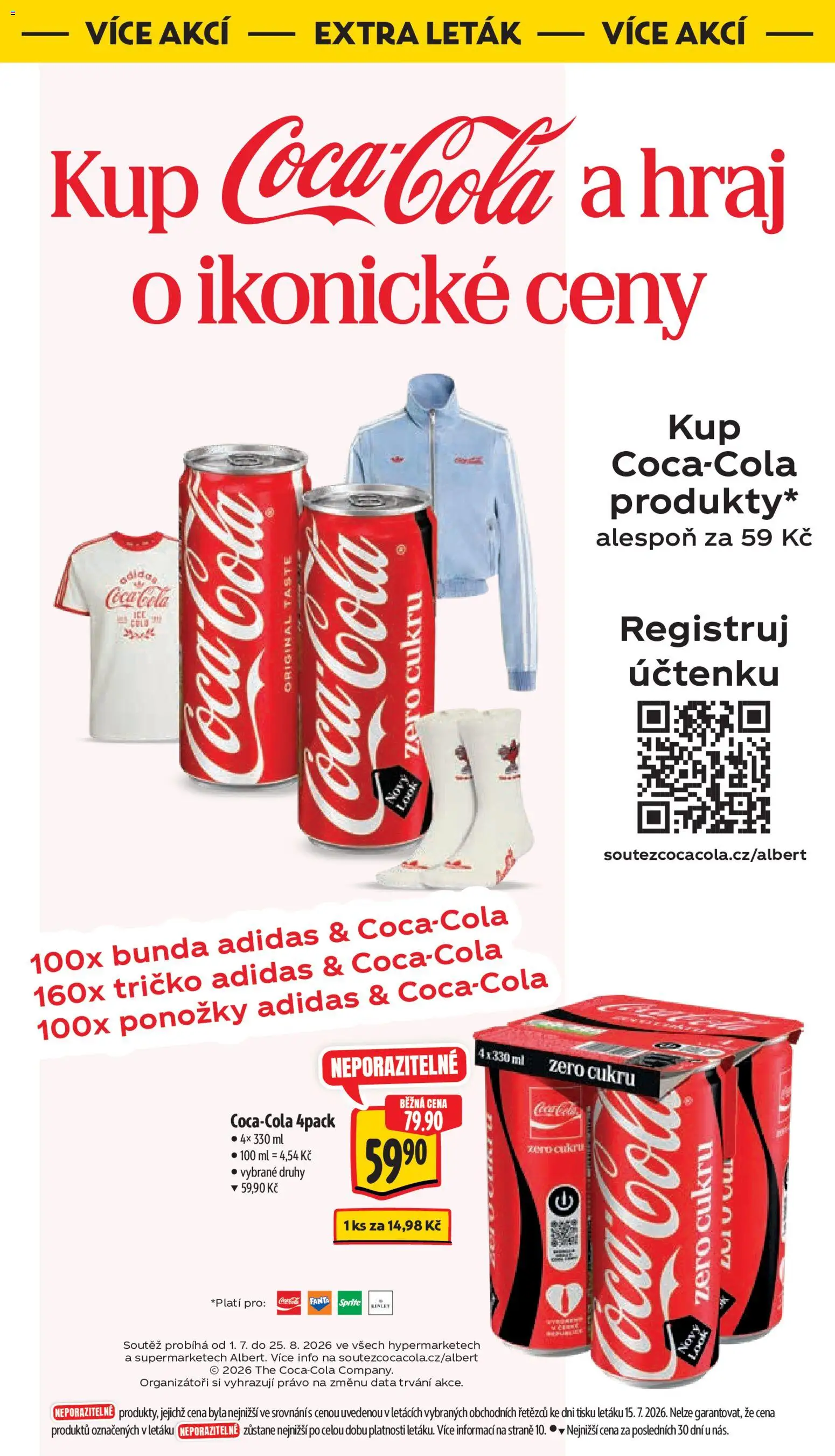 Albert leták - Hypermarket od 22.07.2026 | Strana: 41 | Produkty: Ponožky, Fanta, Coca cola, Sprite