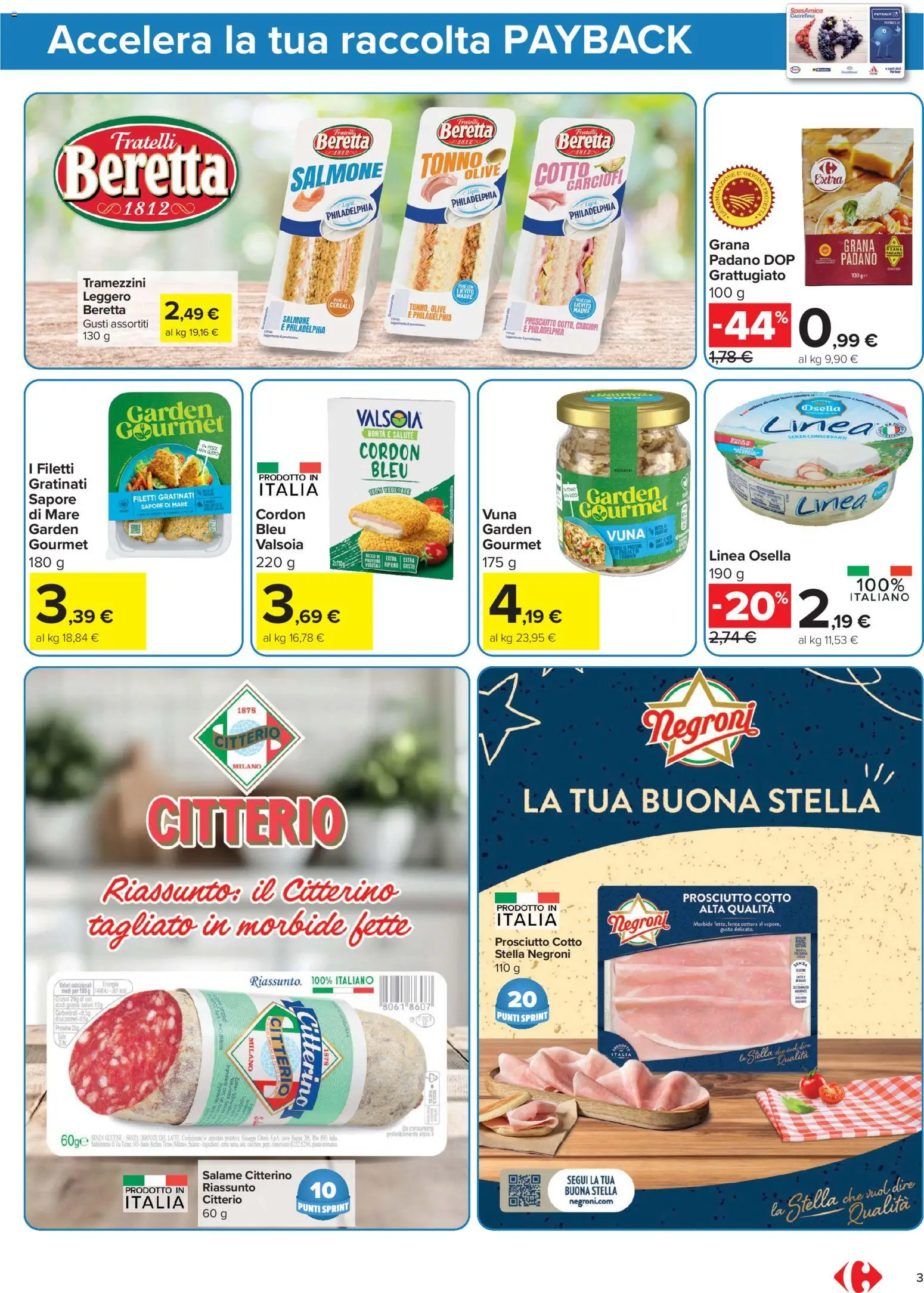 Volantino Carrefour del 05.06.2026 | Pagina: 3 | Prodotti: Pane, Salmone, Pesce, Tonno
