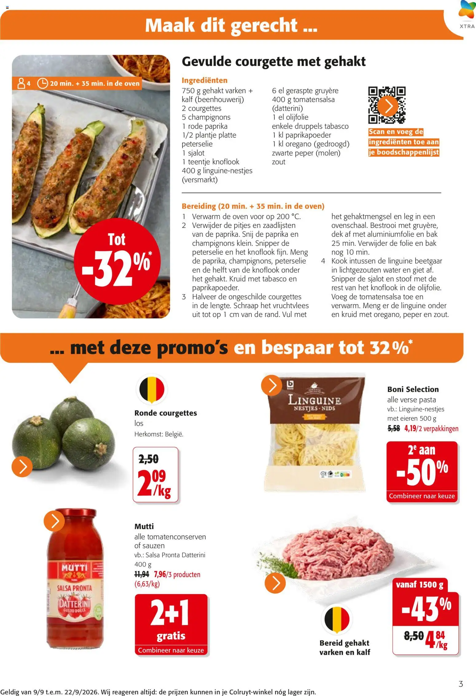 {H1} | Pagina: 3 | Producten: Gehakt, Olijfolie, Oven, Peper