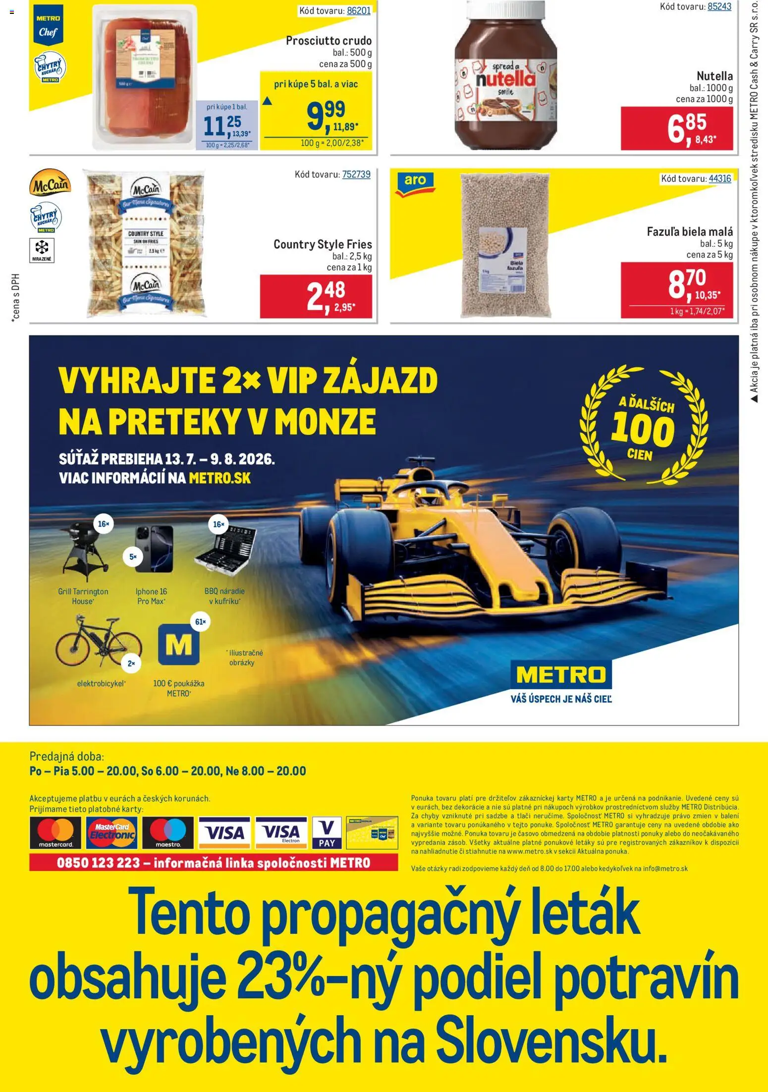 Nové Metro akcie – leták je platný od 15.07.2026 | Strana: 32 | Produkty: Náradie, Fazuľa, Nutella