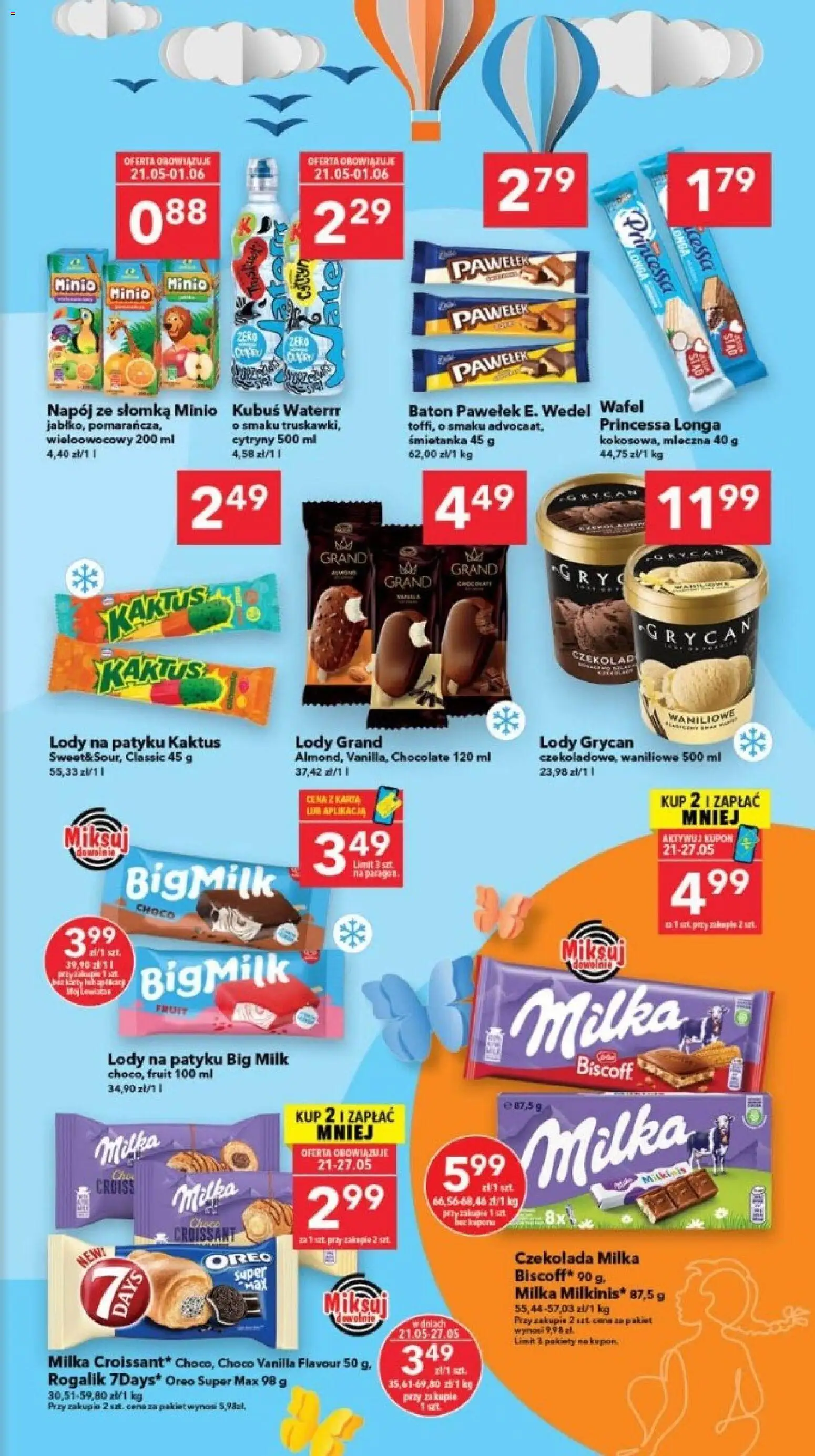 Lewiatan gazetka - Szczecin od 21.05.2026 | Strona: 5 | Produkty: Karta, Cytryny, Big Milk, Lody na patyku