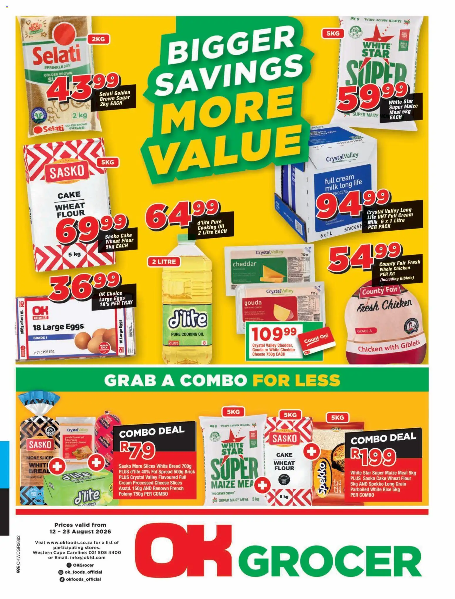 New OK Foods catalogue – valid from 12/08/2026 | Page: 1 | Products: Tray, Spread, Cheese, Rice