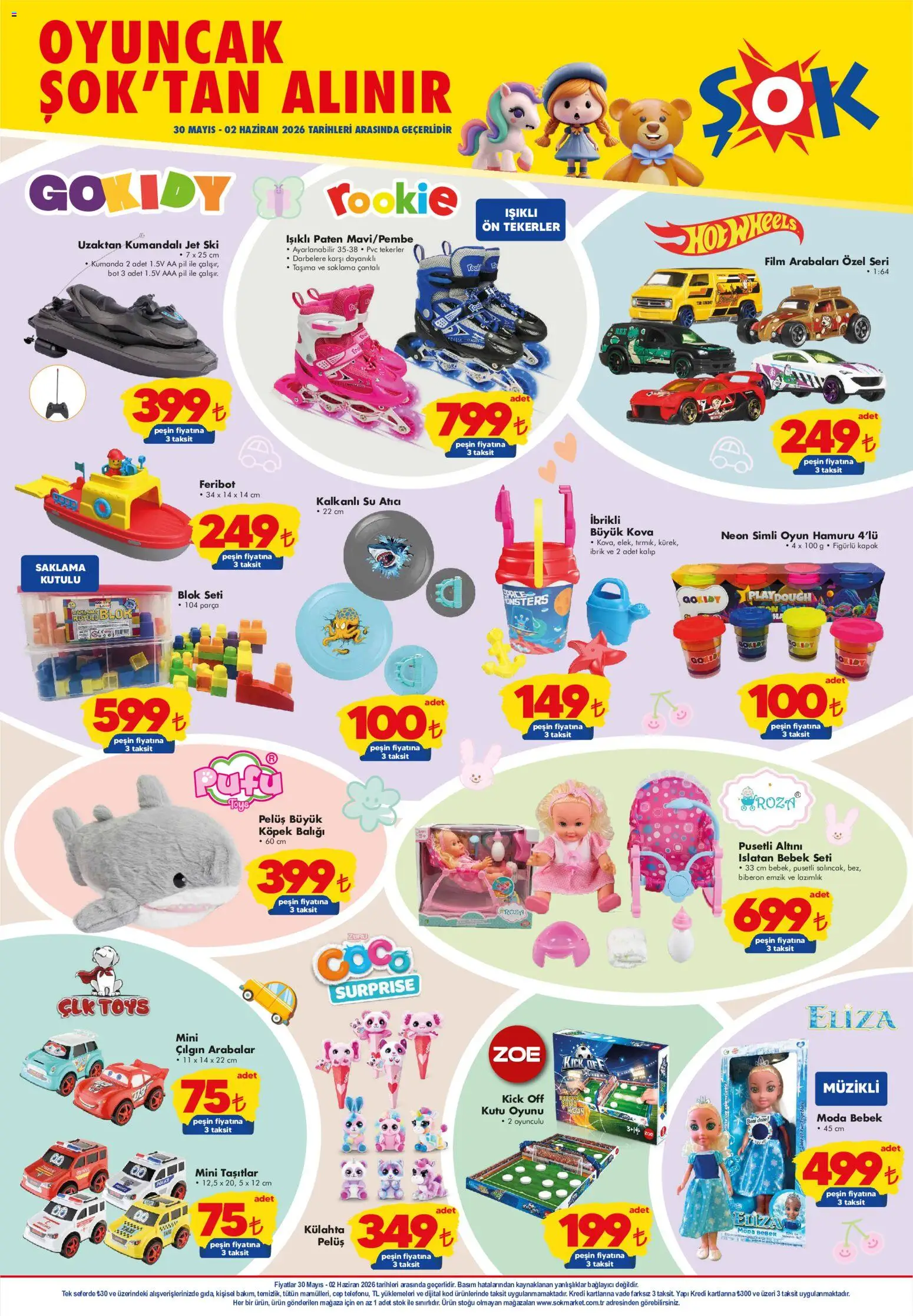Şok Market Katalog - 27.05.2026 tarihinden itibaren geçerlidir | Sayfa: 5 | Ürünler: Pil, Su, Bot, Oyun