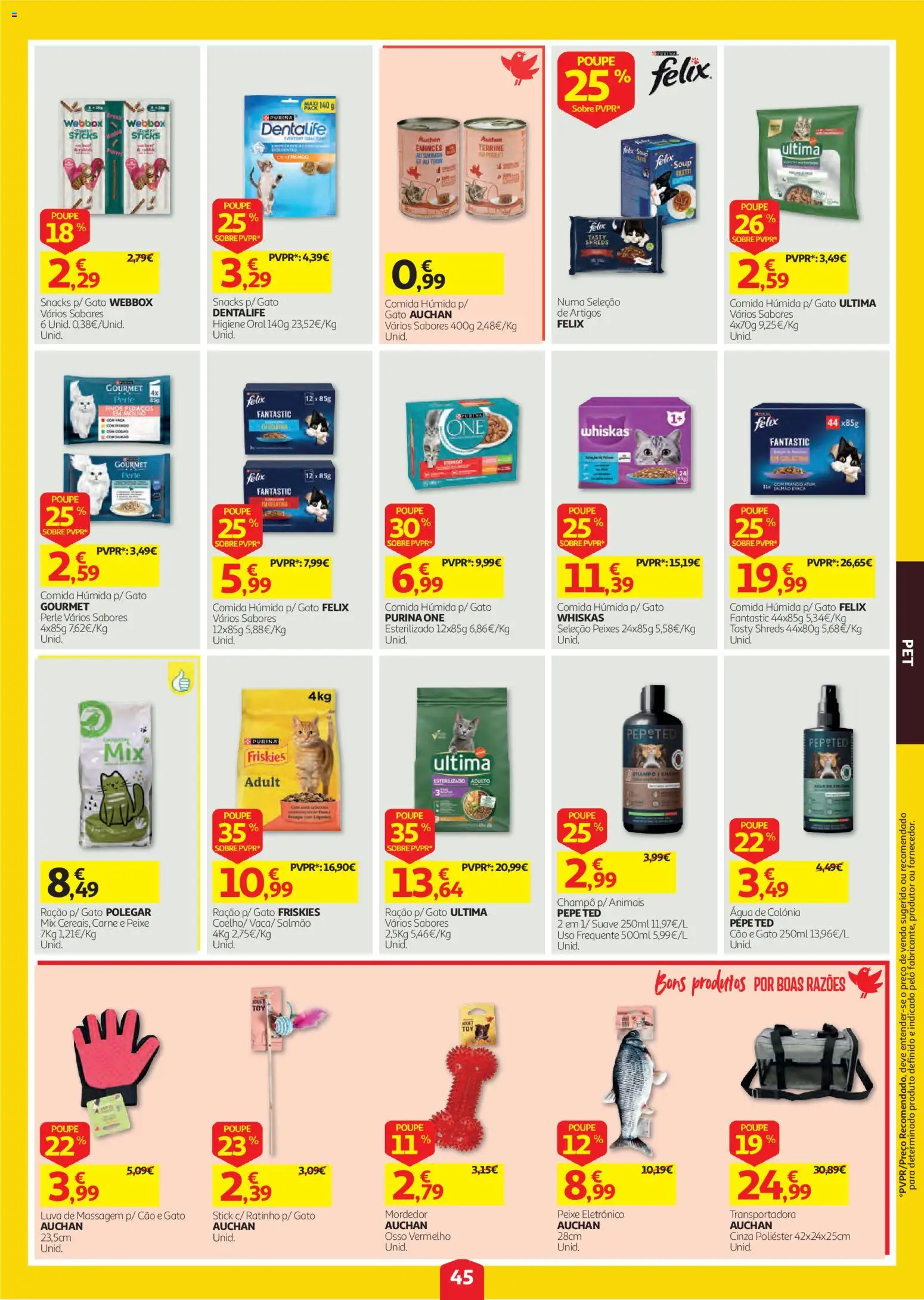 Auchan folheto │ válido de 08/10/2026 | Página: 45 | Produtos: Gelatina, Champô, Salmão, Snacks