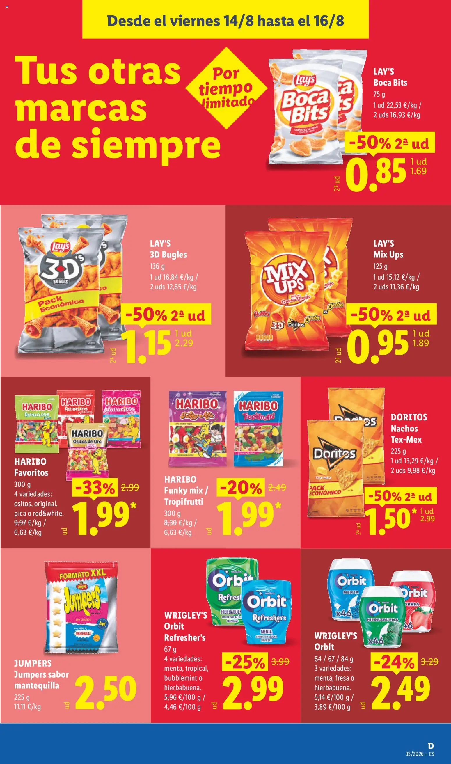 Lidl folleto │ válido desde el 10/08/2026 | Página: 55 | Productos: Nachos, Mantequilla