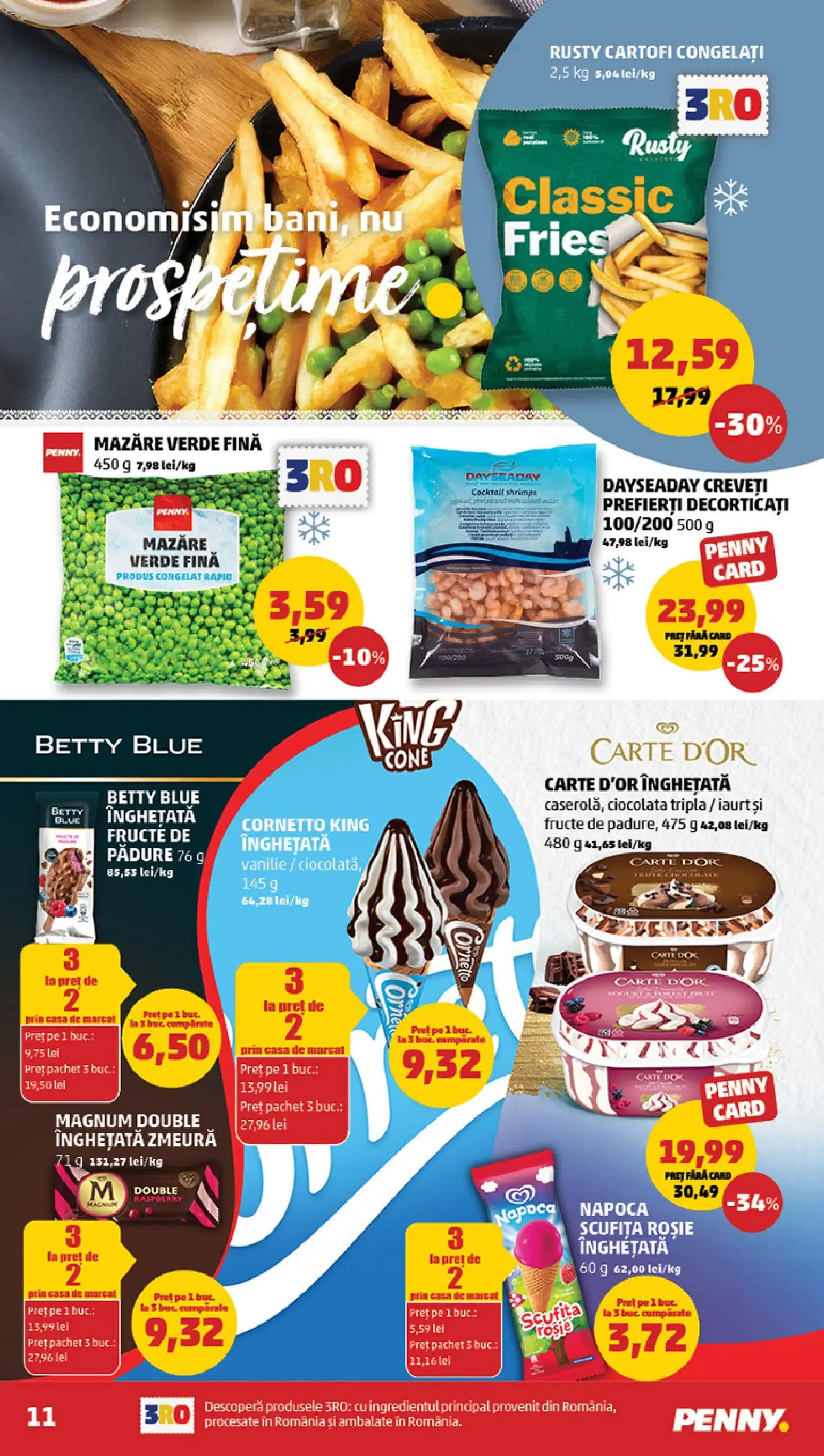 Noul catalog PENNY – valabil de la 12.08.2026 | Pagină: 11 | Produse: Mazăre, Dayseaday, Ciocolată, Cartofi