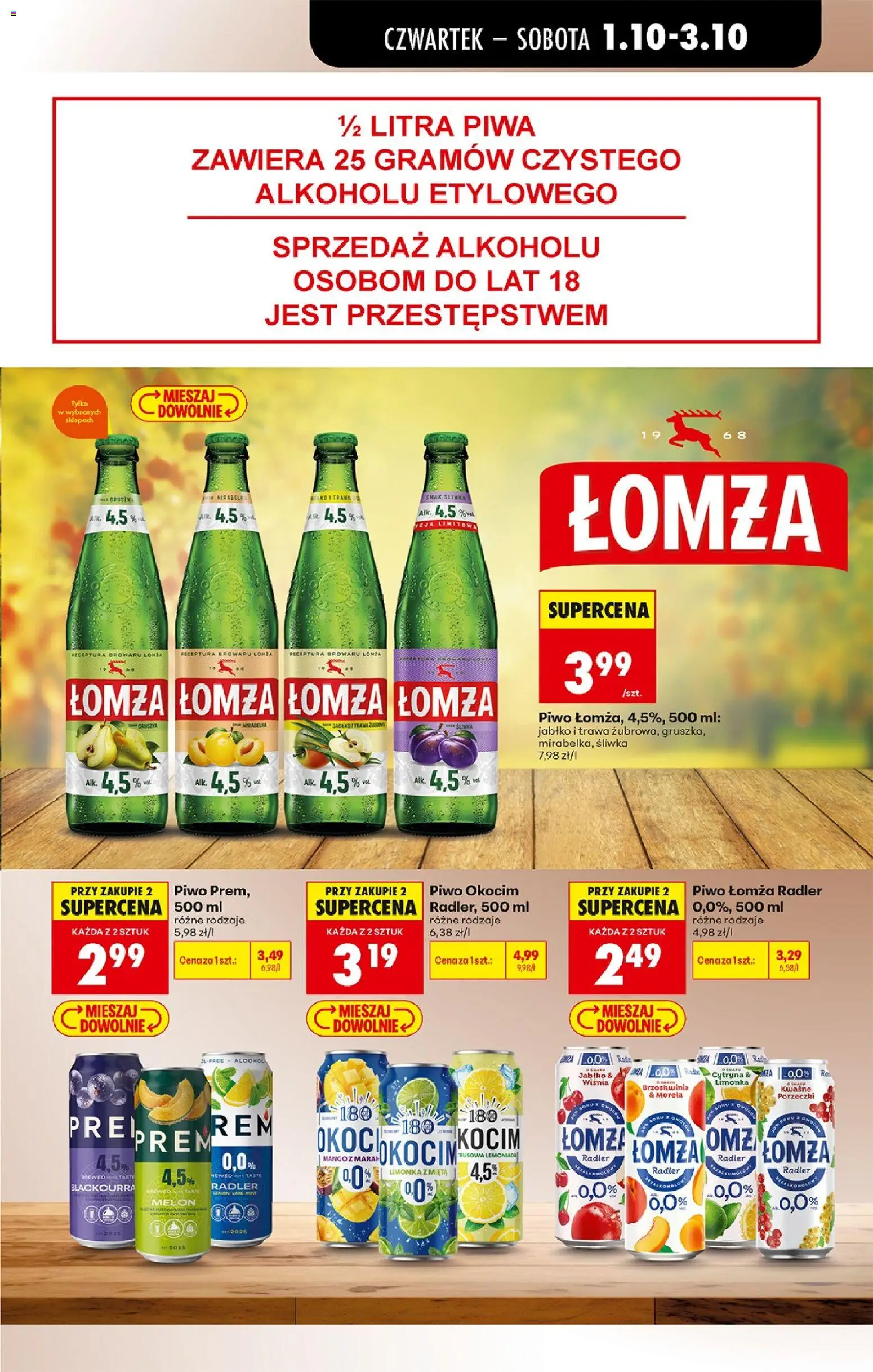 Biedronka Polsko leták - Codziennie niskie ceny od 01.10.2026 | Strana: 61 | Produkty: Radler